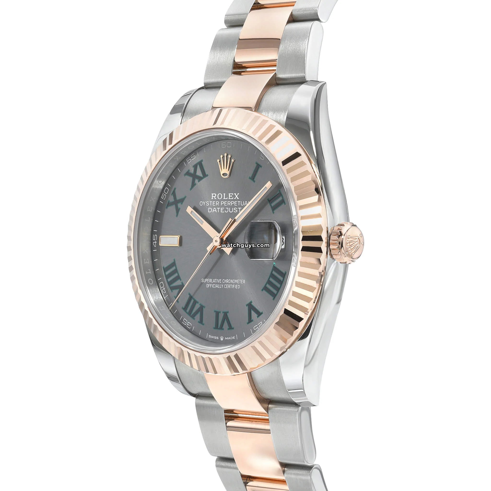 Rolex Datejust 126331 Wimbledon Oyster Watch - Luxury Stainless Steel & Rose Gold Men's Timepiece for Business, Gifting & Special Occasions