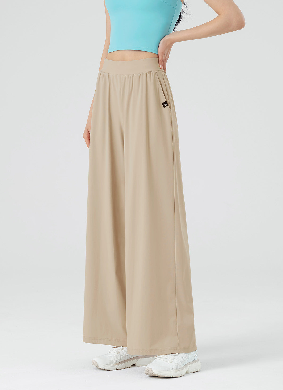 Air Freezer Cooling Wide Leg Pants for Women - Breathable Loose Fit Summer Trousers for Outdoor, Yoga & Lounge Wear