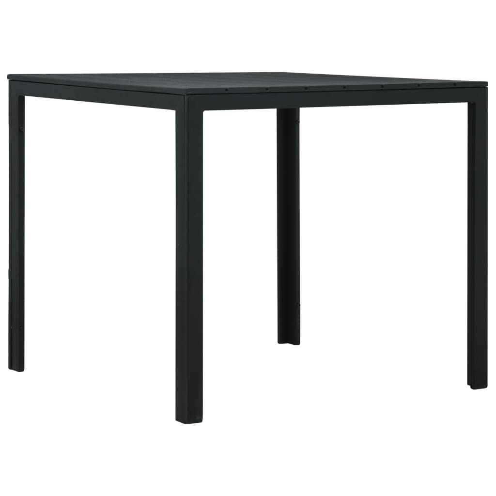 Modern Black HDPE Wood Look Coffee Table - 30.7