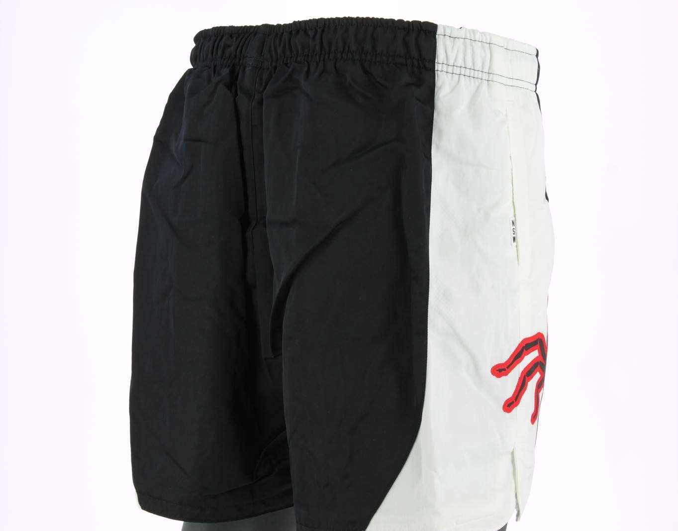 Nike Men's Sportswear NSW Woven Scorpion Shorts - Medium, Black/White - Athletic Training, Gym Workout & Casual Wear for Men