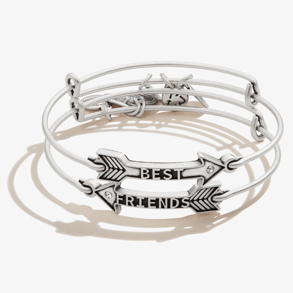 Best Friends Arrow Charm Bracelets for Women - 2 Pack Matching BFF Jewelry Set - Perfect for Birthdays, Anniversaries & Gifts