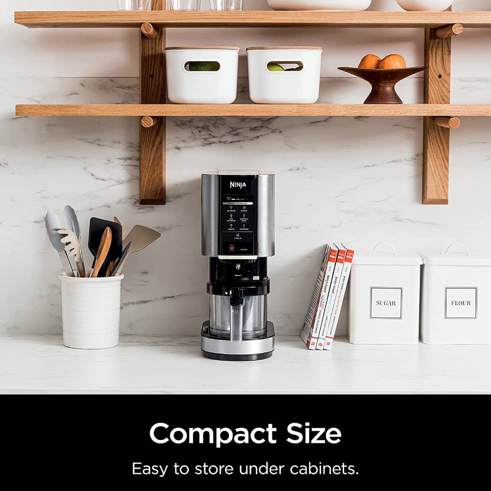NINJA CREAMi NC301 Ice Cream Maker - Certified Refurbished with Home Essentials Warranty | Perfect for Homemade Gelato, Sorbet & Milkshakes