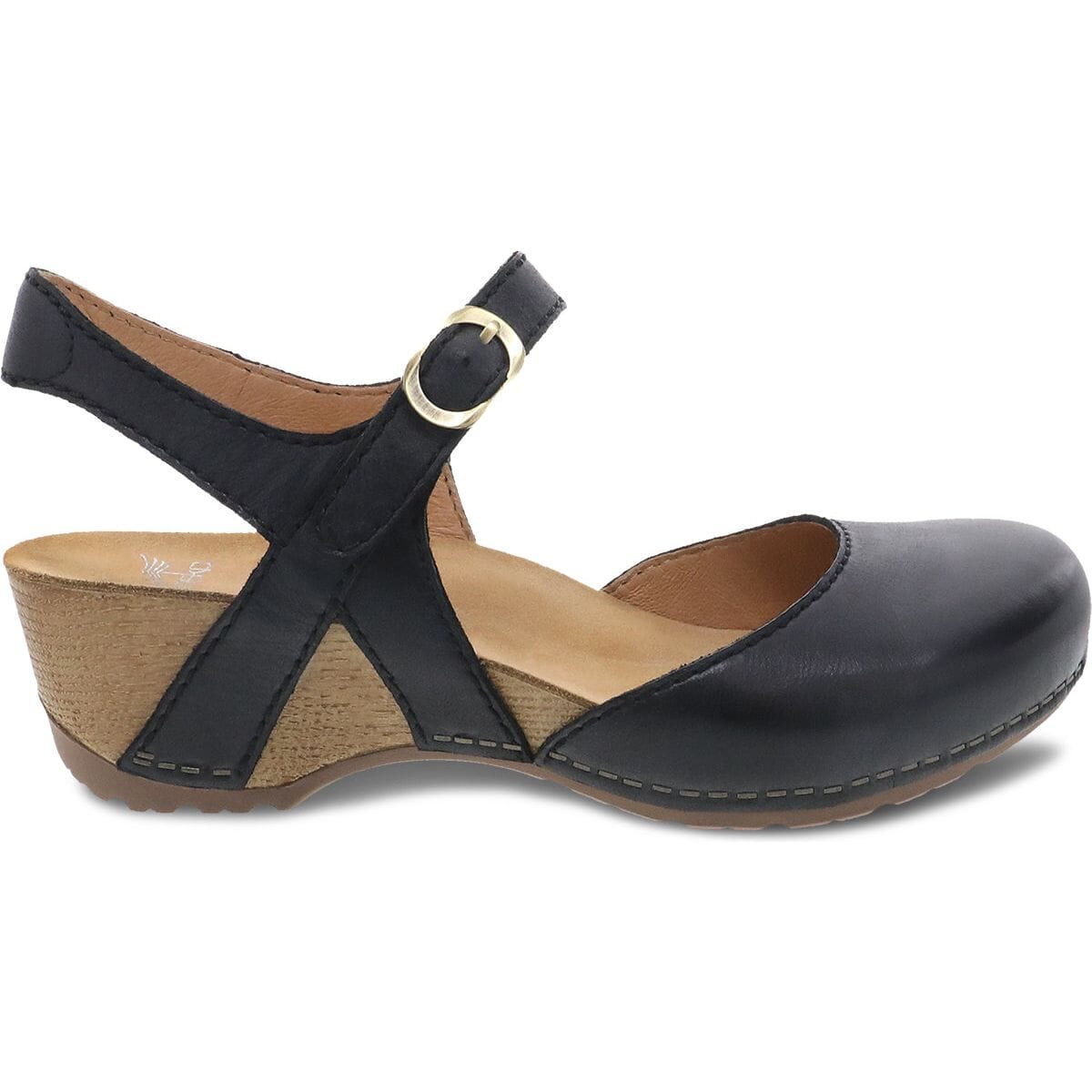 DANSKO TIFFANI Women's Milled Burnished Leather Clogs - Comfortable Slip-On Shoes for Nurses, Teachers & Healthcare Professionals