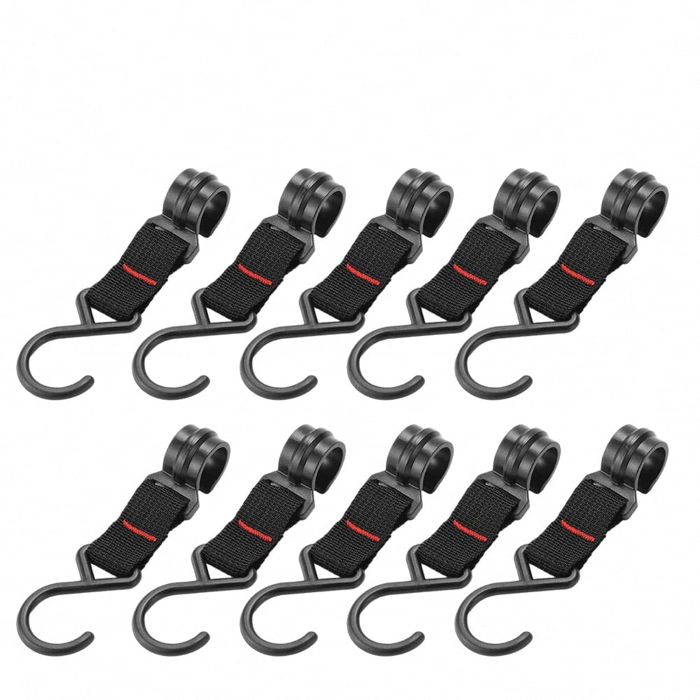 VGAGV S-Shaped Camping Hooks - 10PCS Detachable Storage Hooks for Outdoor Gear & Backpacks