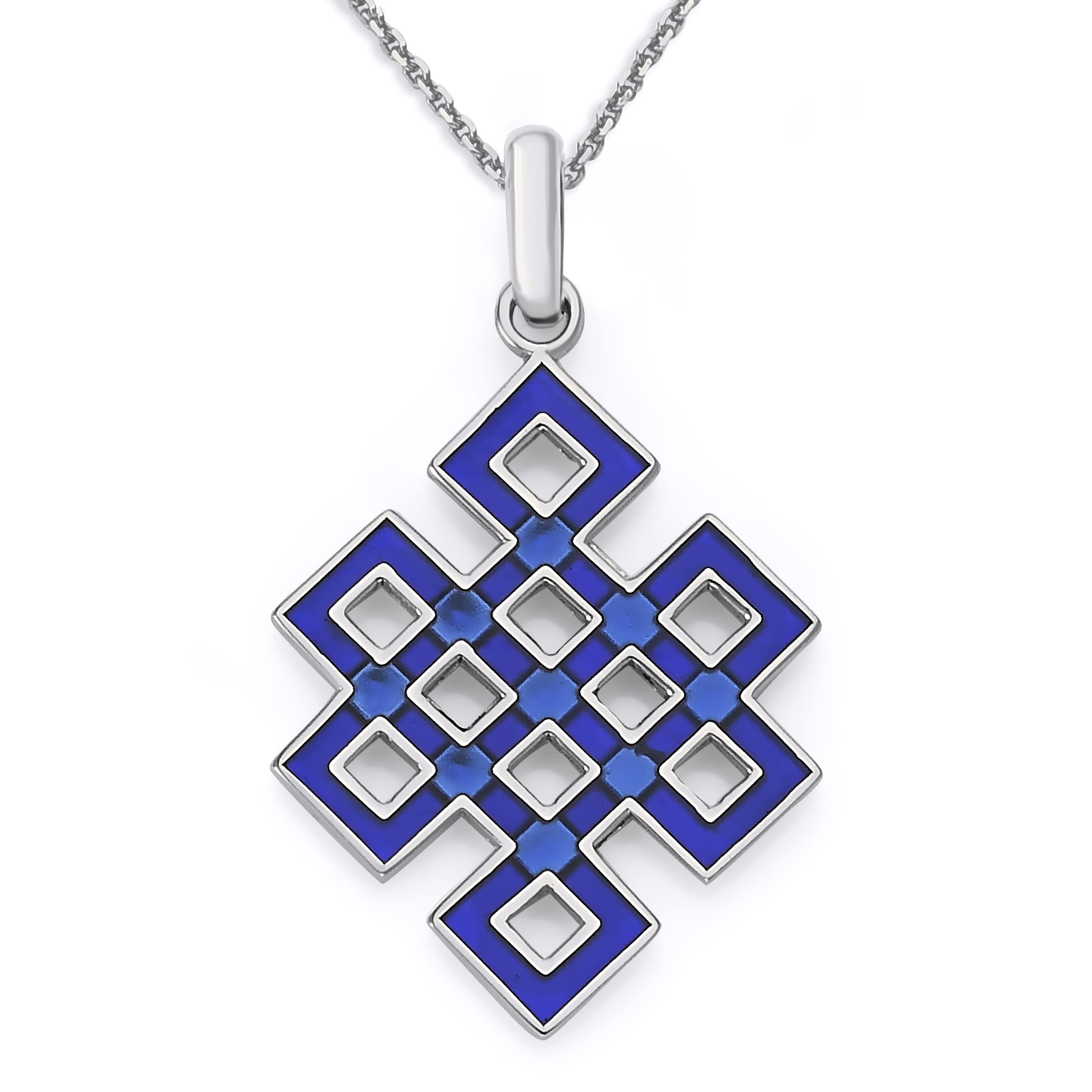 Sterling Silver Eternal Knot Pendant Necklace - Endless Knot Symbol, Handcrafted in USA | Perfect for Spiritual Gifts, Meditation Jewelry & Meaningful Fashion Accessories