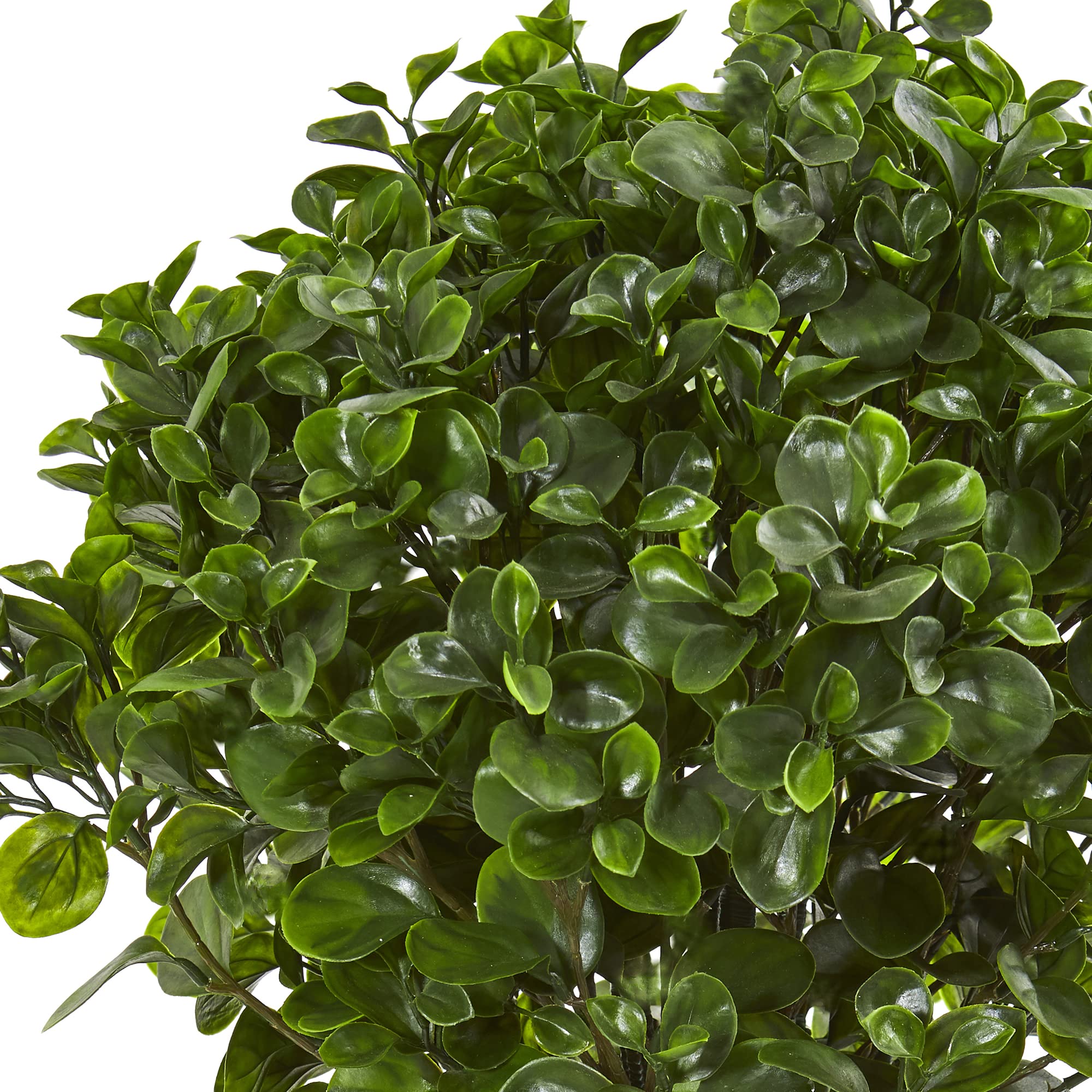 Nearly Natural 30in. UV Resistant Peperomia Artificial Plant in Sand Stone Planter - Indoor/Outdoor Fake Plant for Home Decor, Office, Patio & Garden