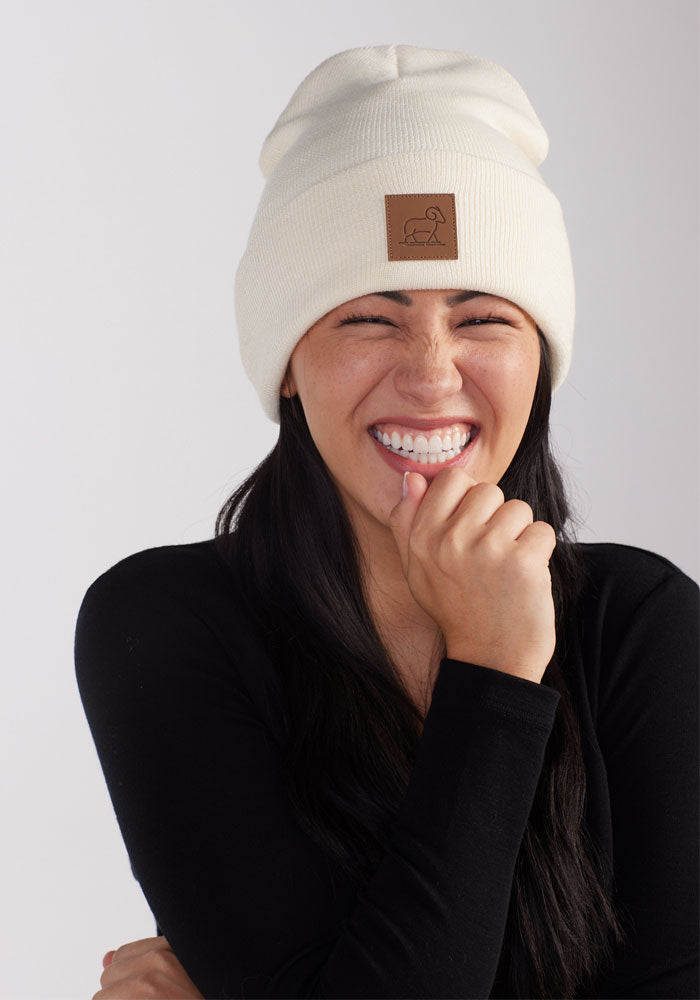 Baylor Merino Wool Beanie for Men & Women - Soft Warm Winter Hat for Skiing, Hiking & Outdoor Activities