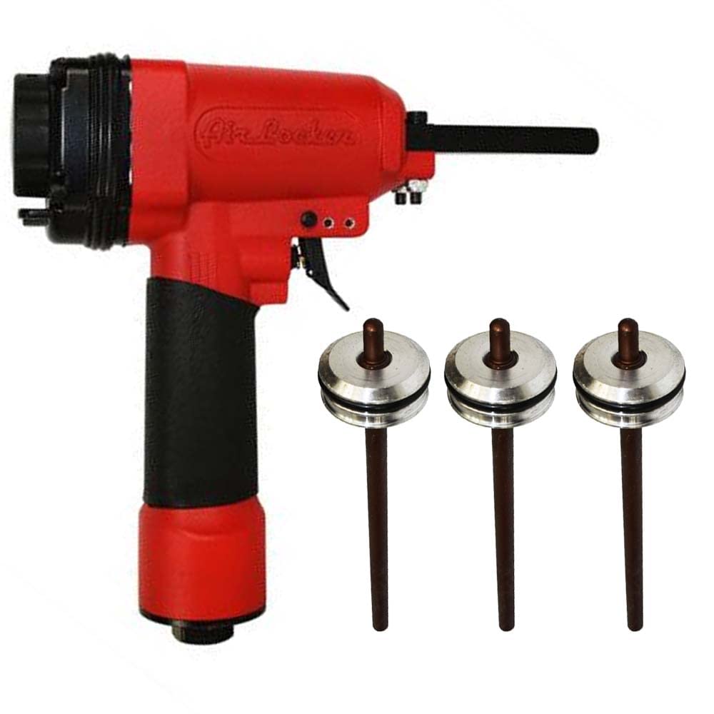 Air Locker AP900-KIT 1/4 Inch NPT Heavy Duty Pneumatic Air Punch Nailer with 3 Piston Drivers - Professional Construction & Woodworking Tool for Framing, Roofing, and Carpentry Projects