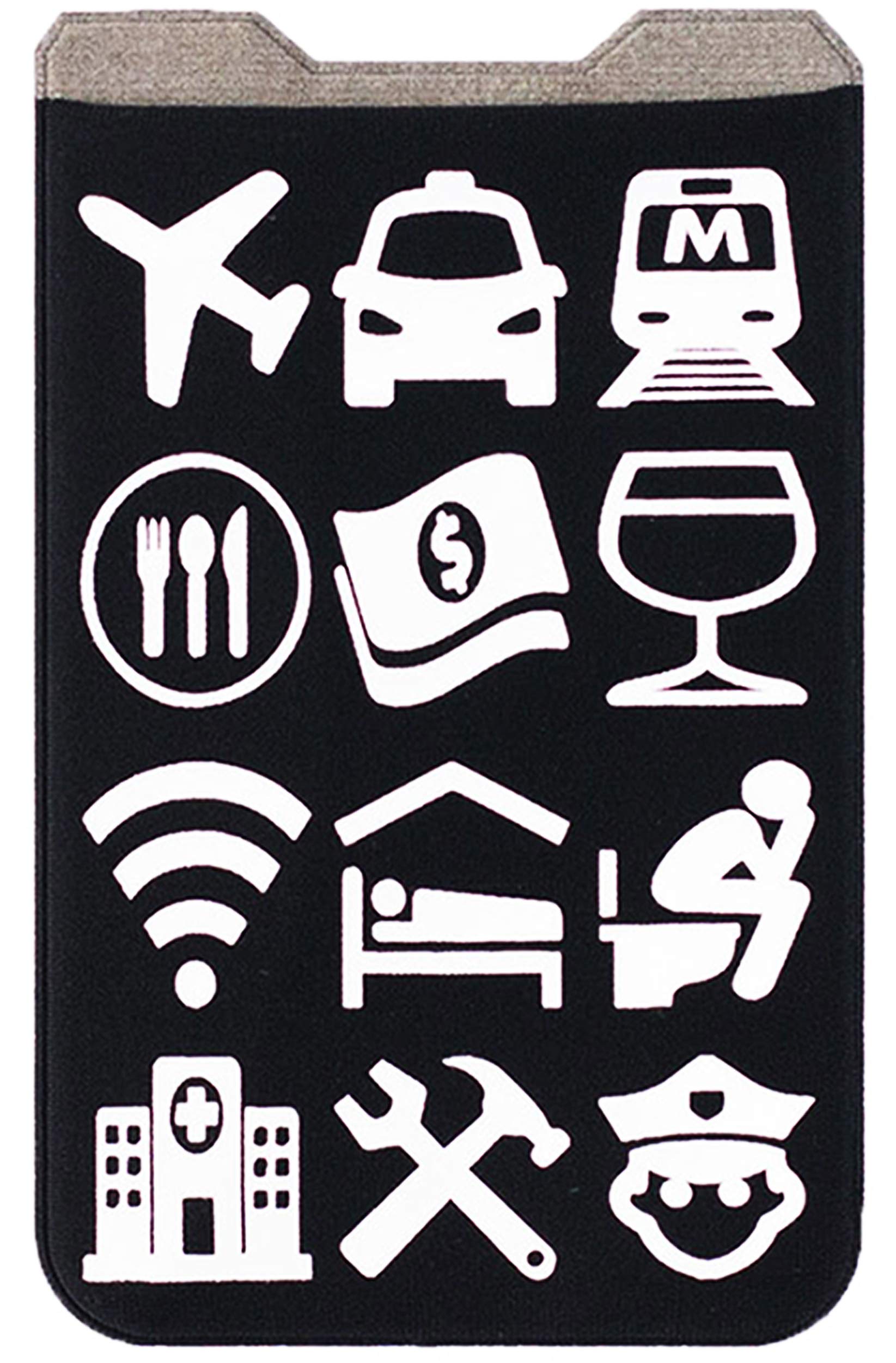Gecko Stick-On Lycra Phone Wallet & Card Holder - Adhesive Phone Stand Pouch for Credit Cards, Cash & ID - Perfect for Travel, Work & Daily Use