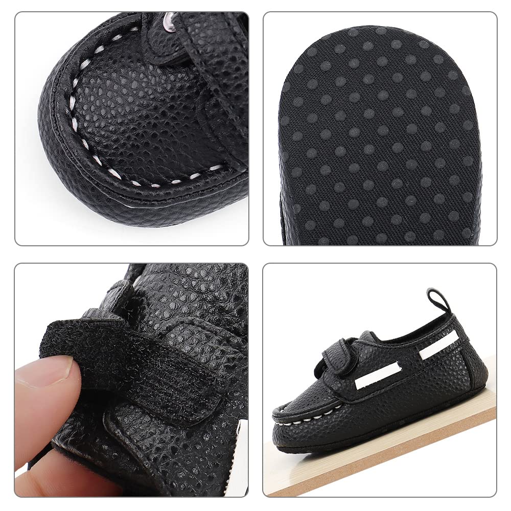 MASOCIO Baby Boys Soft Sole Moccasin Shoes - First Walking Shoes for Infants & Toddlers | Comfortable & Stylish Casual Flats for Everyday Wear, Playtime & Special Occasions