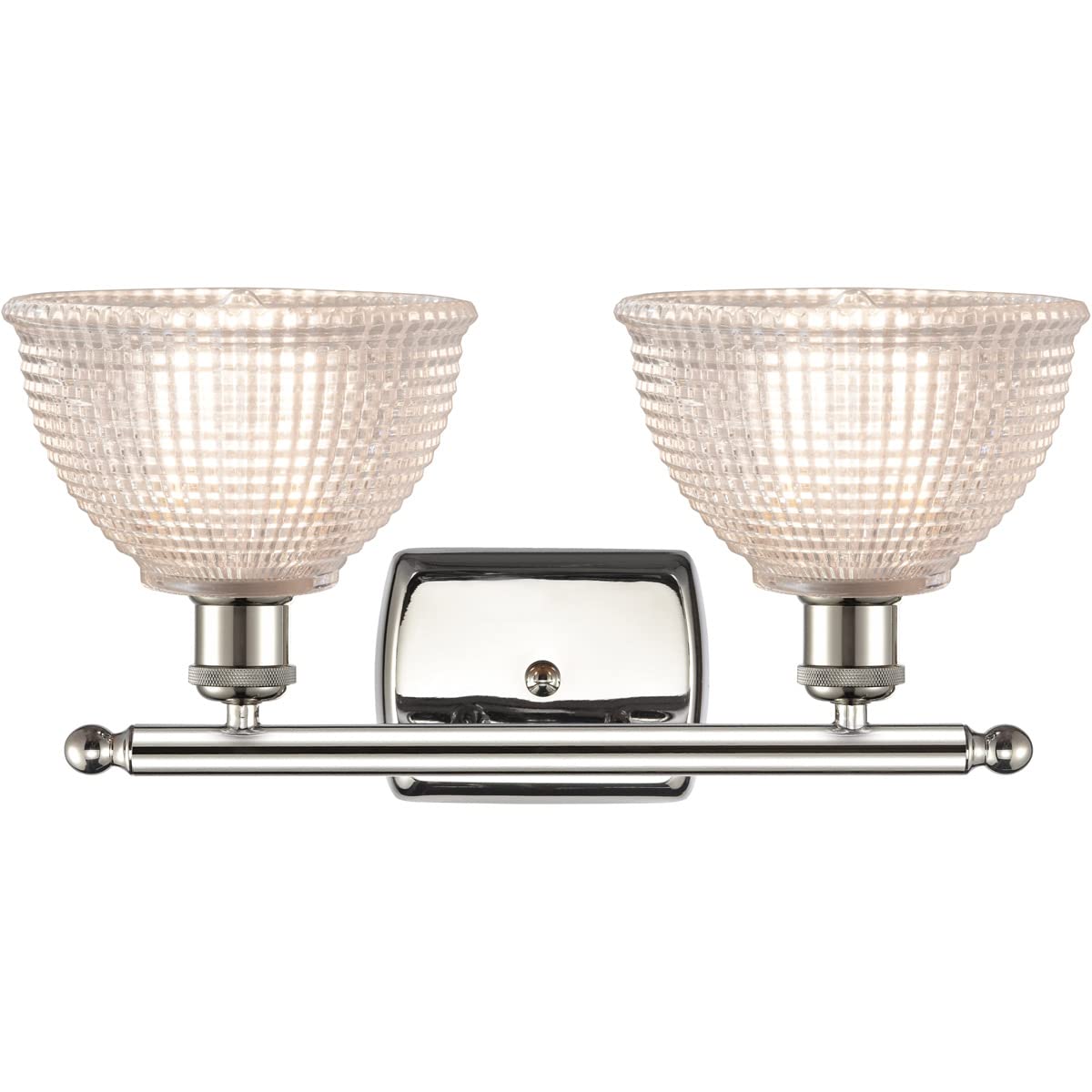 Innovations 516-2W-PN-G422-LED Arietta 2-Light Bathroom Vanity Light in Polished Nickel - Ballston Collection - Perfect for Modern Bathrooms, Powder Rooms & Spa-Style Decor