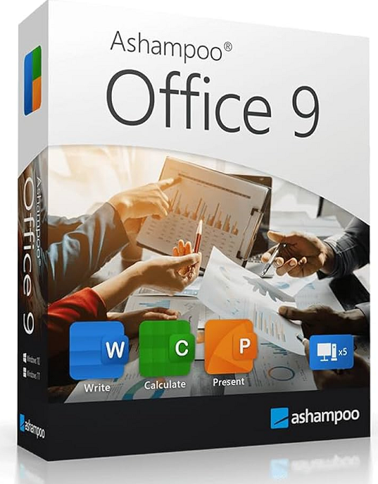 Ashampoo Office 9 for Windows - School & Education Software Multi-User License (Digital Download) - Perfect for Classrooms, Remote Learning & Student Projects