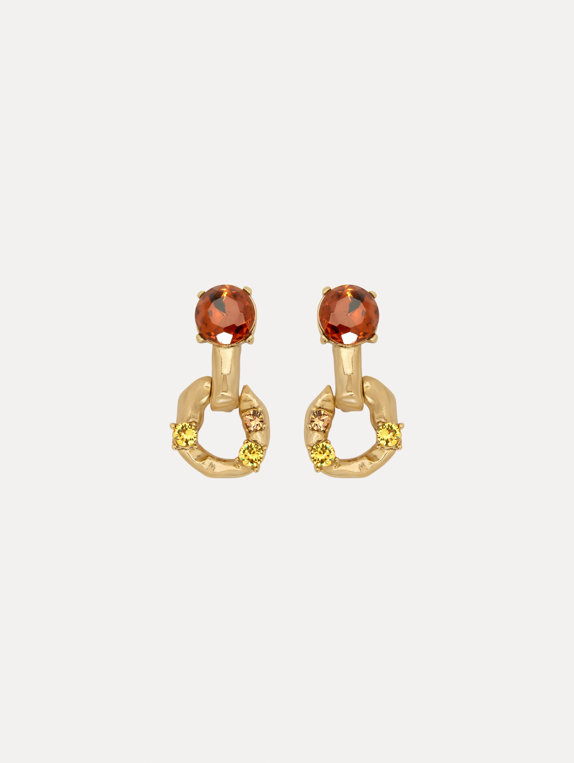 Trendy Scramble Chain Link Earrings for Women - Stylish Gold & Silver Dangle Earrings - Perfect for Parties, Weddings & Everyday Wear