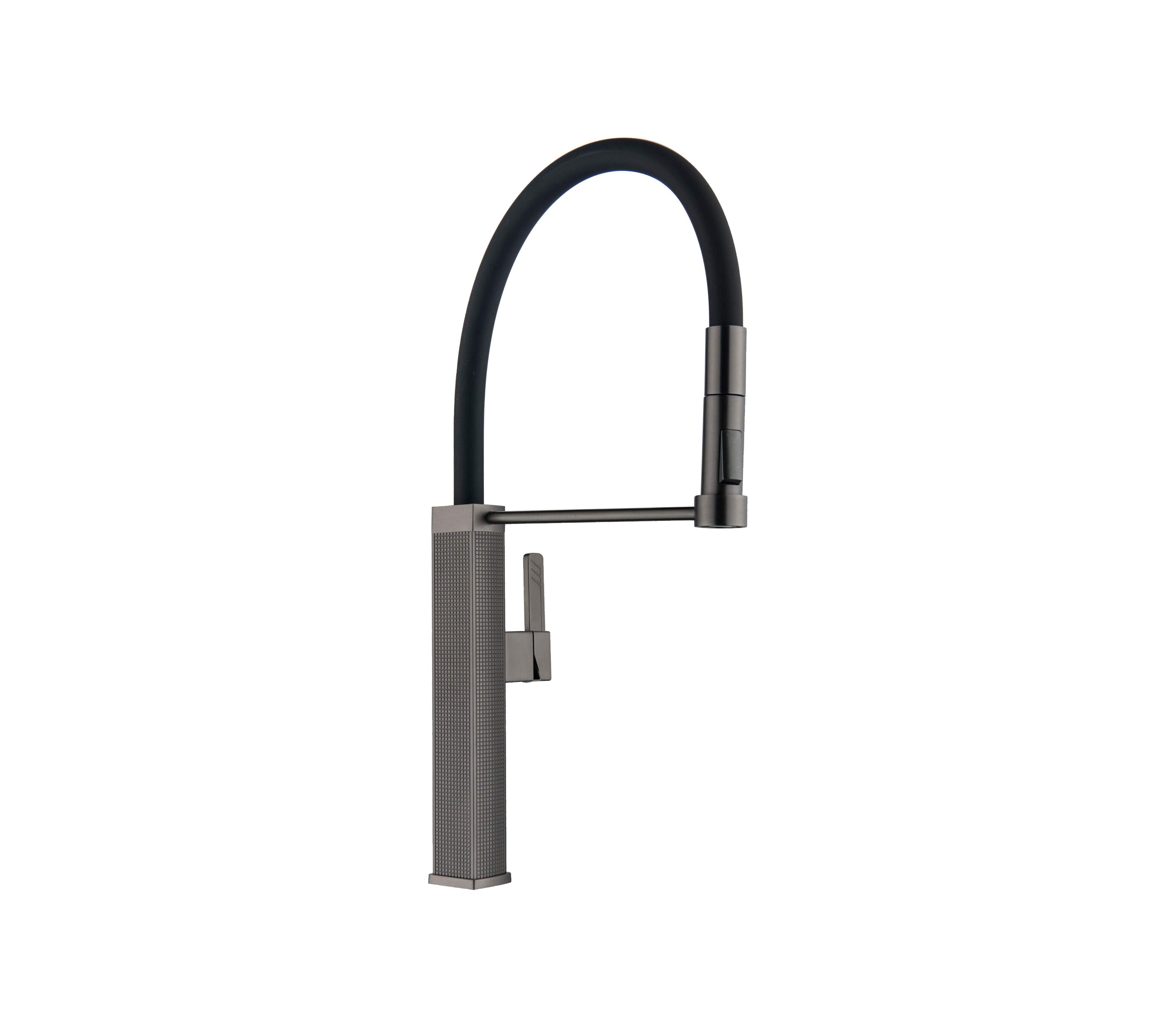 Black Drija Pull-Out Kitchen Faucet with 2 Functions - Perfect for Sinks, Dishwashing, and Food Prep