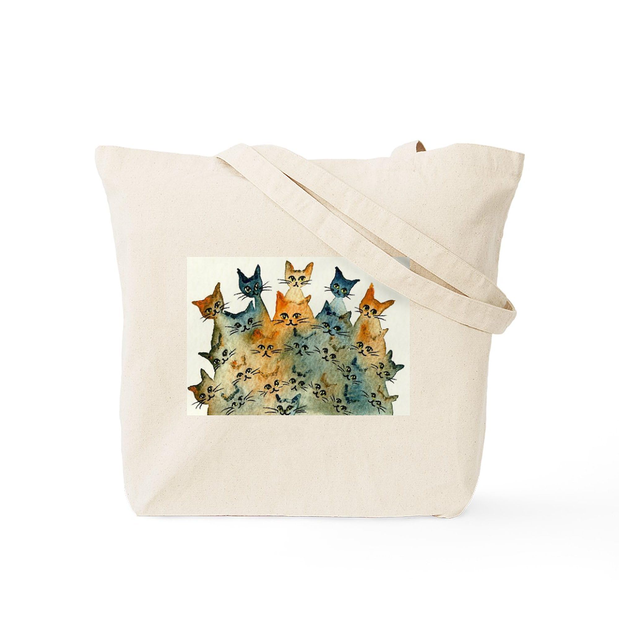 Charlottesville Stray Cats Canvas Tote Bag - Eco-Friendly Reusable Shopping Bag for Groceries, Beach & Everyday Use