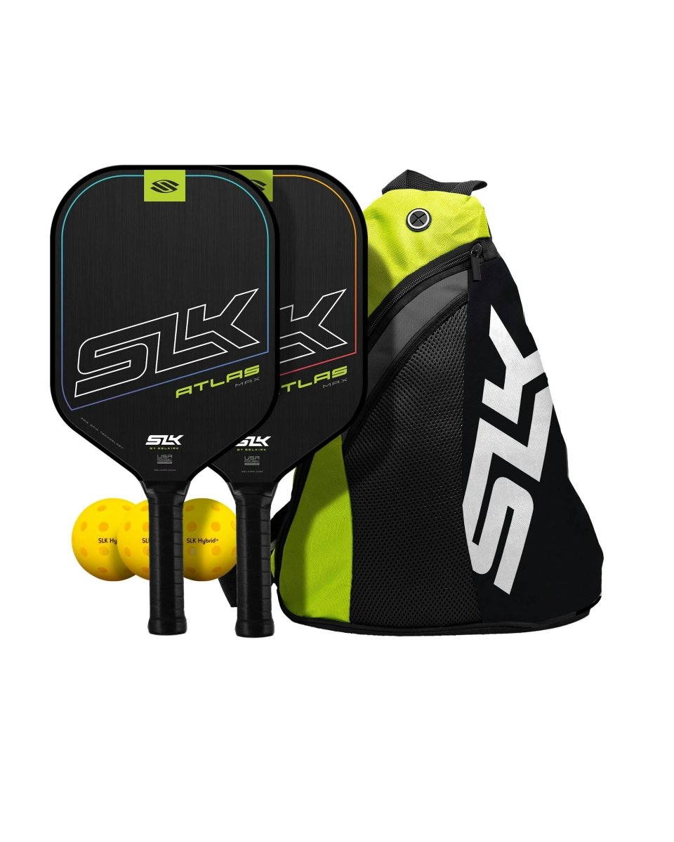 Selkirk SLK Atlas Raw Carbon Pickleball Paddle Set - Premium Carbon Fiber Pickleball Racket with Comfort Grip for Indoor & Outdoor Play - Perfect for Tournaments, Backyard Games, and Fitness Training