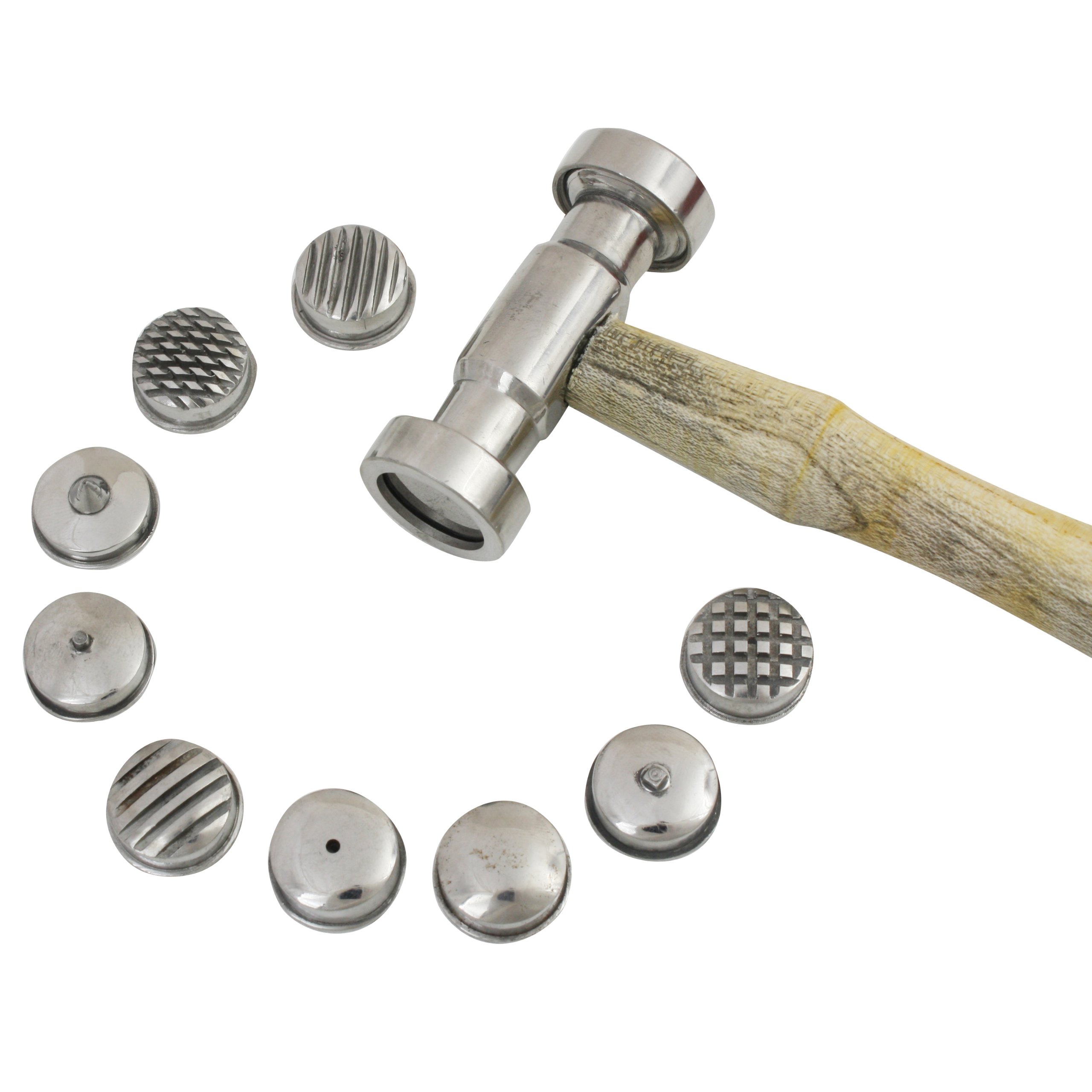 9-Face Texturing Hammer - HAM-470.00 for Concrete, Stone & Metal Work - Perfect for DIY Projects, Construction & Masonry