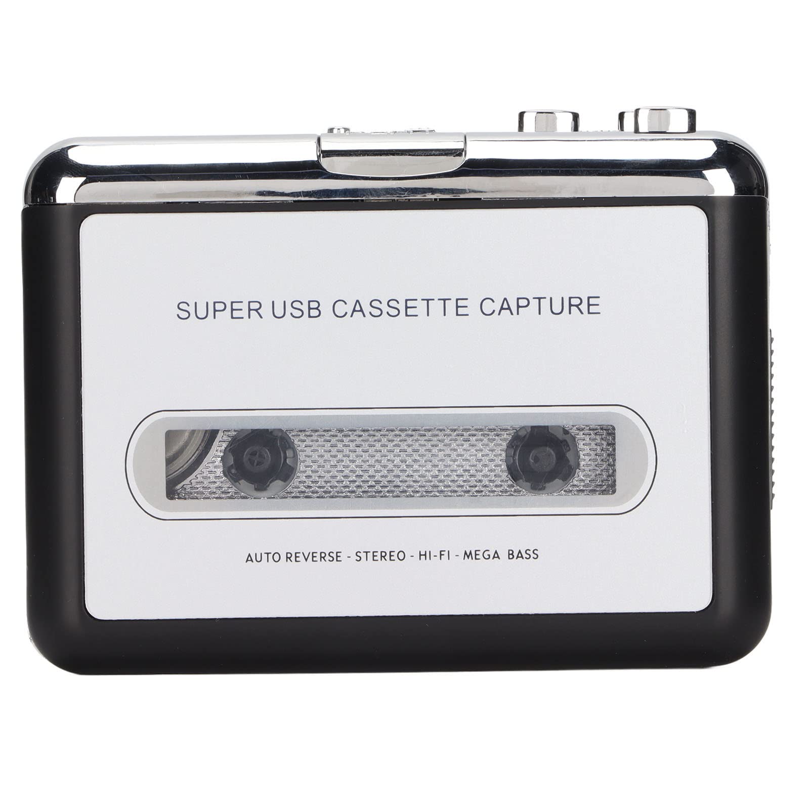 Portable Cassette Player with MP3 Converter - USB Stereo Tape to Digital Converter for PC/Laptop, 3.5mm Headphone Jack & Included Headphones - Perfect for Digitizing Vintage Music Collections and Retro Listening Experience