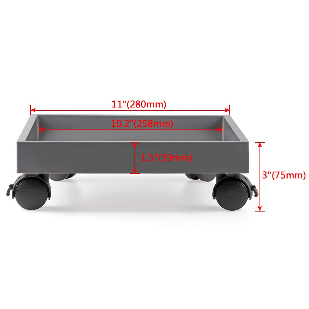 Skelang Square Wheeled Plant Dolly - Heavy Duty ABS Planter Trays with 110 Lbs Load Capacity | Perfect for Moving Potted Plants, Garden Decor & Indoor/Outdoor Use