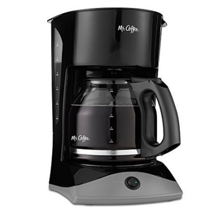Mr. Coffee Simple Brew 12-Cup Black Coffee Maker - Automatic Drip Coffee Machine for Home, Office & Kitchen - Perfect for Morning Brews & Entertaining Guests