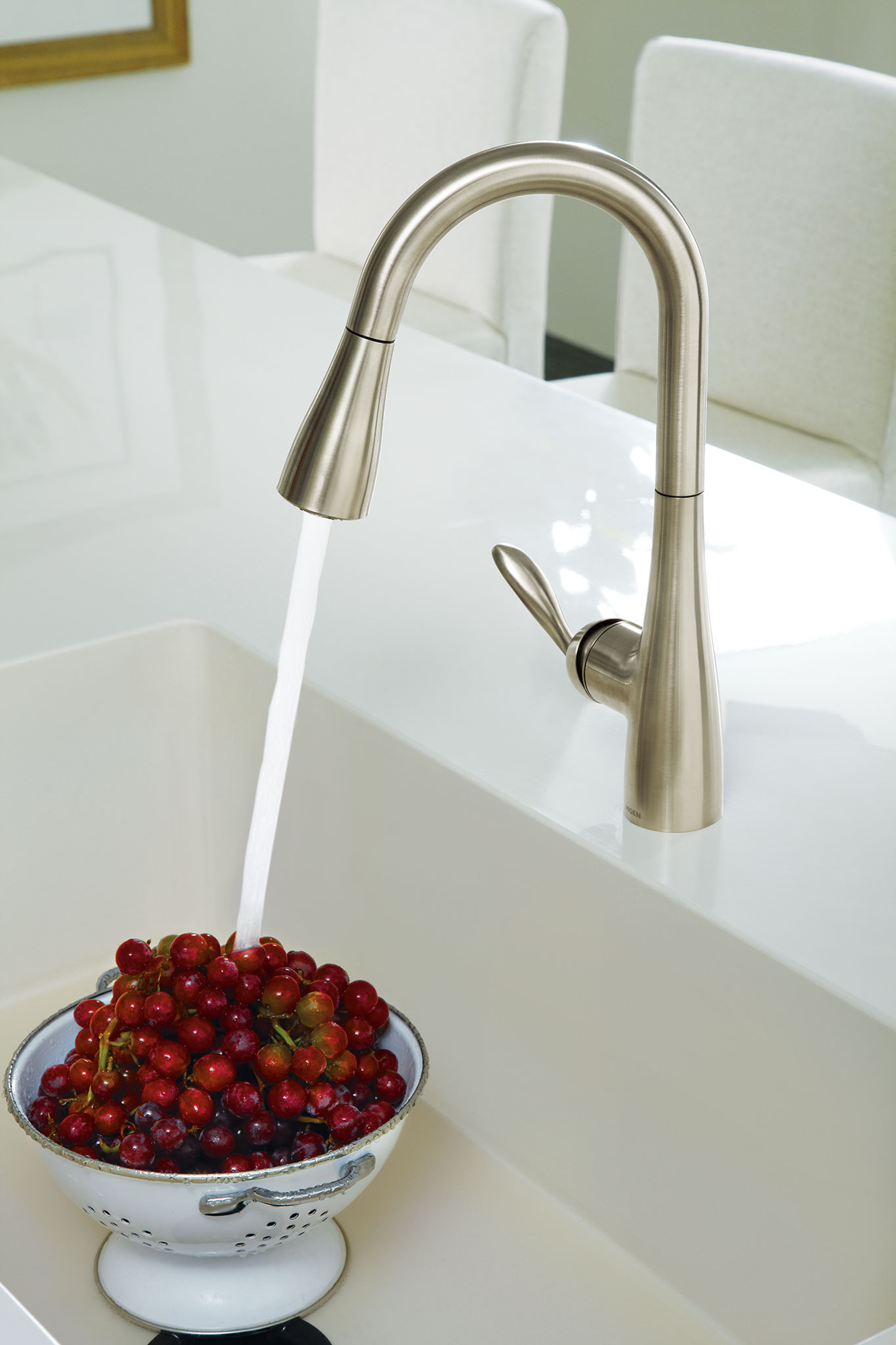 Arbor One Handle Pull-Down Kitchen Faucet - Modern Stainless Steel Bar Sink Faucet with High Arc Spout for Easy Washing & Cooking