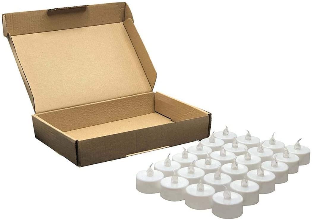 Flameless LED Tealight Candles 240 Pack - Battery Operated Smokeless Dripless Candles with Realistic Flickering Flame, Warm Yellow Light - Perfect for Home Decor, Weddings, Restaurants & Office Atmosphere (Unscented)