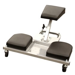 78032 Knee Saver Work Seat with Tool Tray - Ergonomic Kneeling Stool for Gardening, Flooring & Home Repairs - Comfortable & Adjustable Workshop Stool with Storage Tray