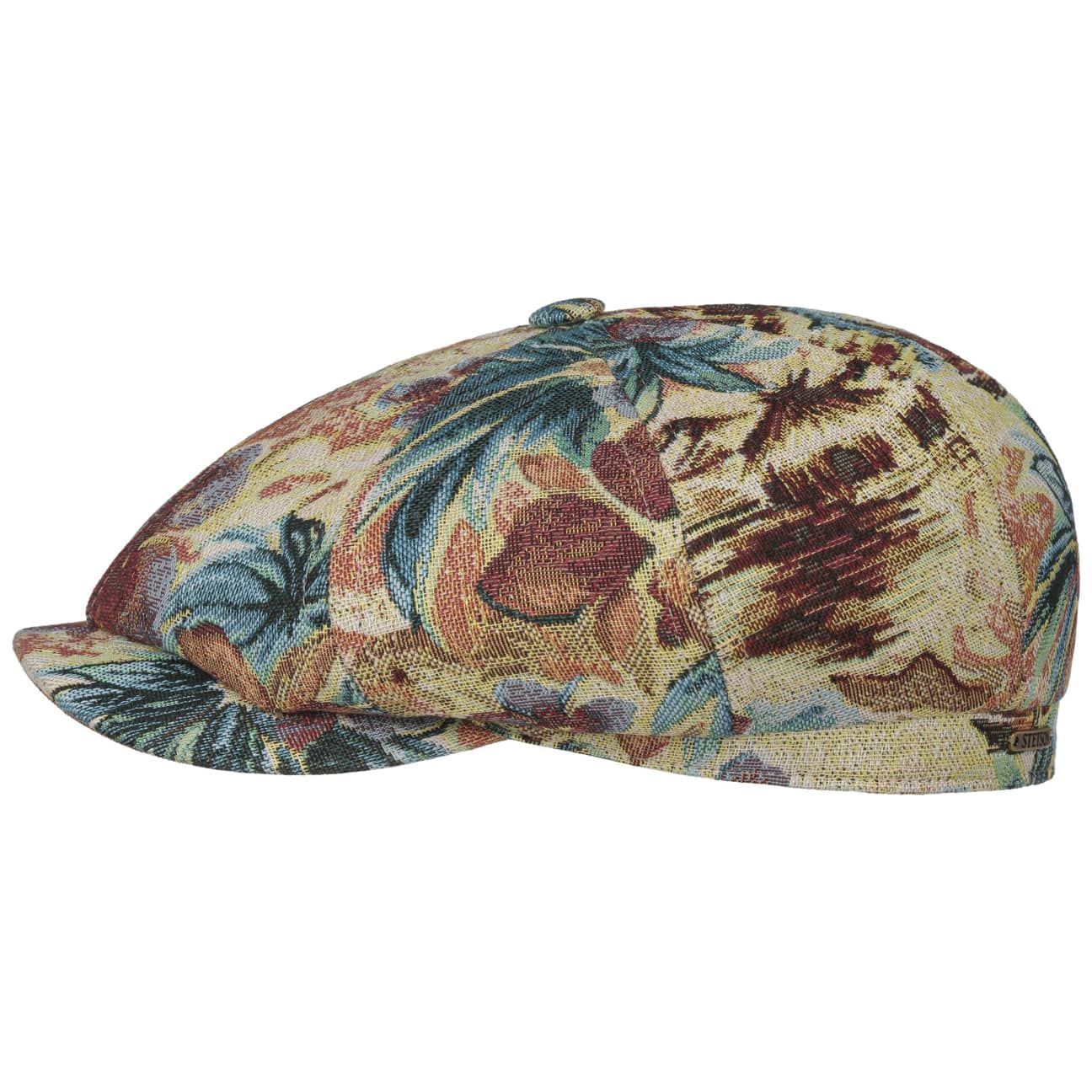 Stetson Hatteras Hawaii Jacquard Flat Cap for Men - Stylish Summer Hat for Beach, Travel, and Outdoor Adventures