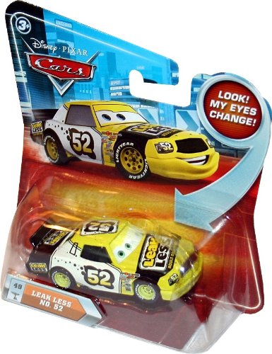 Disney Pixar Cars Movie 1:55 Die Cast Toy Car - Leak Proof No. 52 #49 with Lenticular Eyes - Collectible Model Vehicle for Kids & Adults - Perfect for Display, Play & Movie Themed Collections