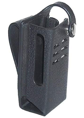 Durable Leather Carry Case for Motorola MOTOTRBO XPR 3300 Two-Way Radio - Fixed Belt Loop (Non-Display) | Protective Holster for Construction, Security & Outdoor Work