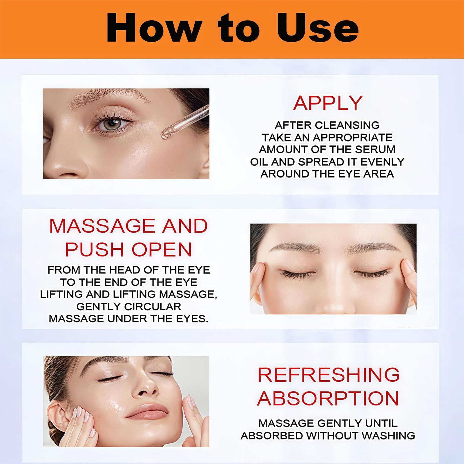 Lutein Eye Essence Oil with Rollerball - Anti-Wrinkle Vitamin C Serum for Dark Circles & Puffiness - Essential Oil for Eye Care & Brightening - Perfect for Night Routine & Travel Skincare