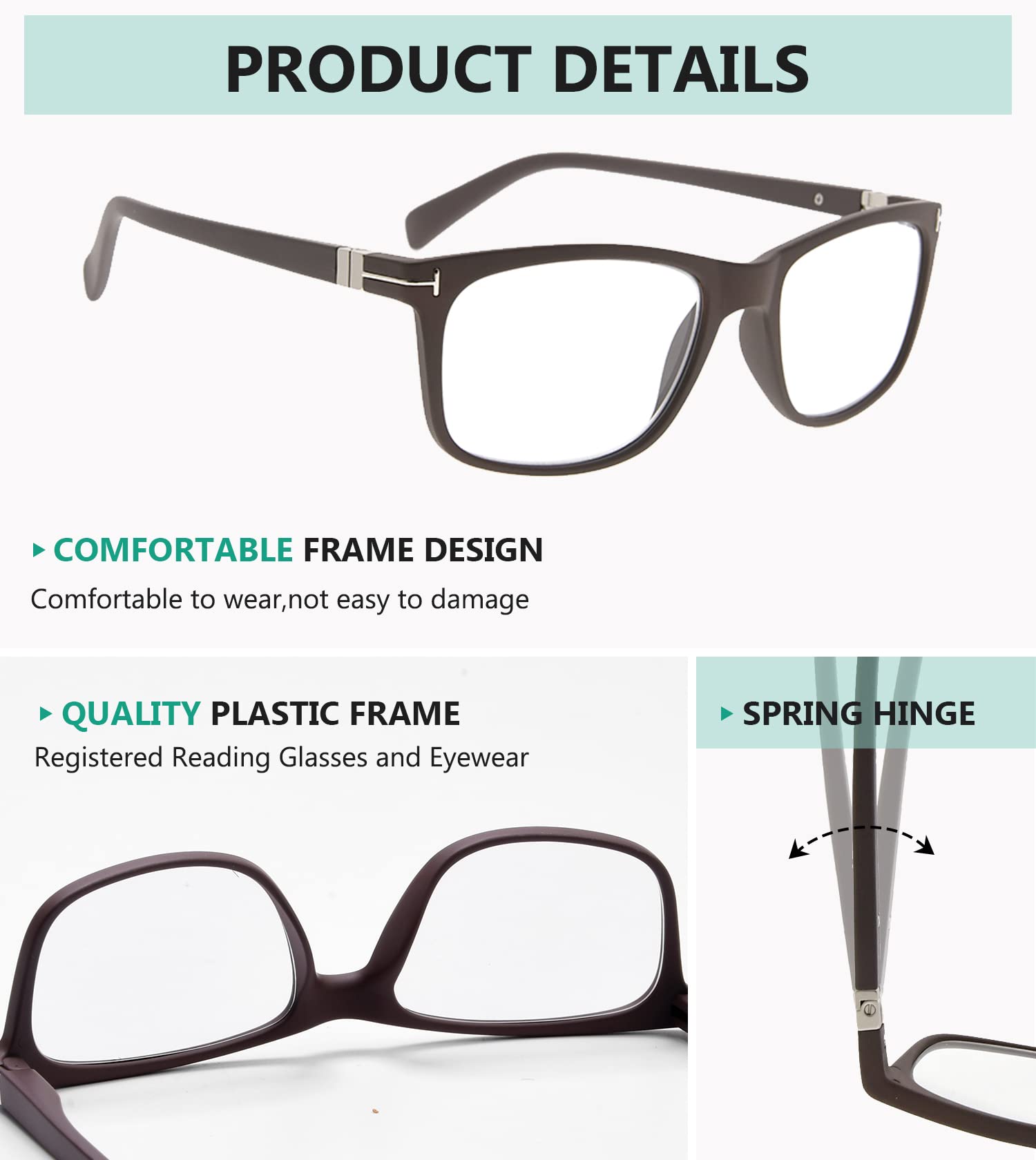 Photochromic Reading Glasses for Men & Women - Light Adjusting Transition Lenses for Indoor/Outdoor Use - Perfect for Reading, Driving & Computer Work