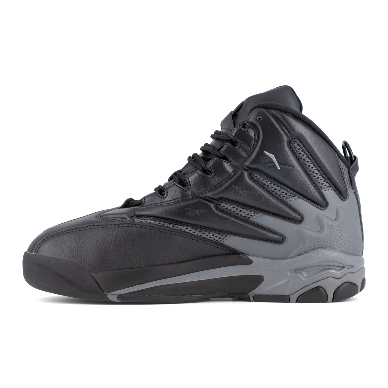 Blast Composite Toe Metguard Work Boots for Men - Black & Dark Gray Safety Shoes - Ideal for Construction, Warehouse & Heavy Duty Work
