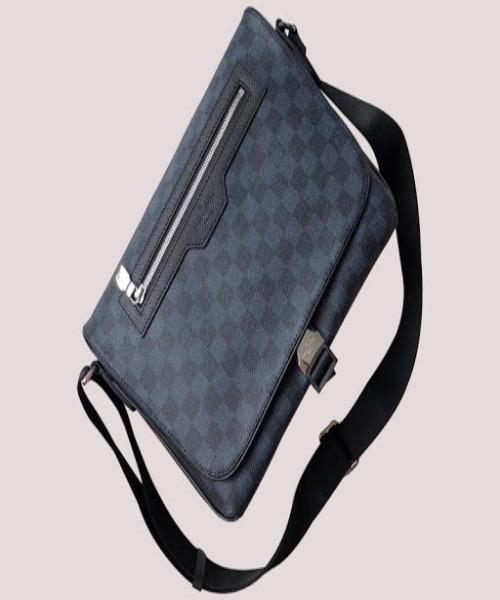 LV Matchpoint Messenger Bag in Damier Cobalt Canvas - Stylish Crossbody Bag for Men, Perfect for Work, Travel & Everyday Use