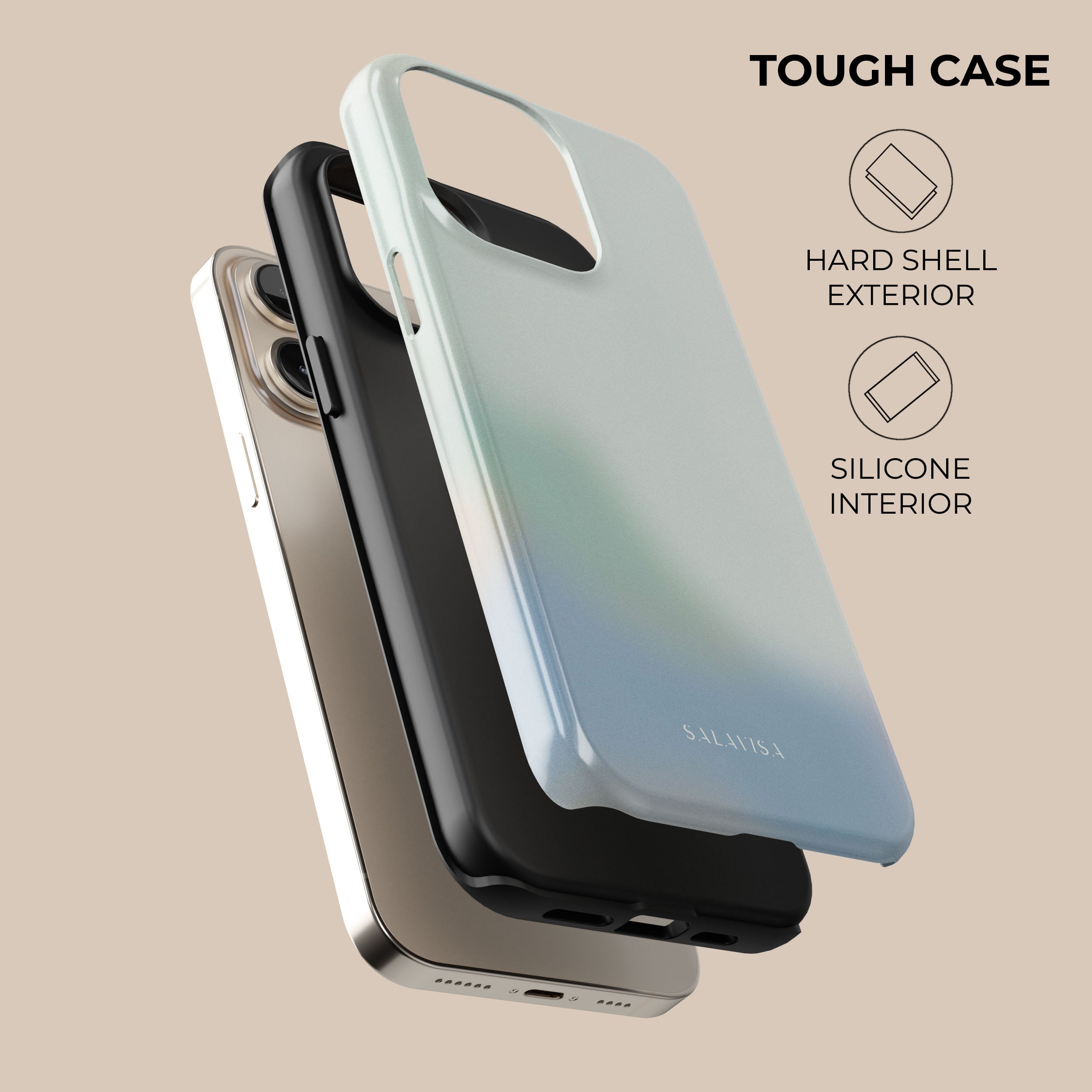 Premium Whispered Tones Phone Case - Slim Protective Cover for iPhone & Android | Perfect for Everyday Use, Travel & Outdoor Activities