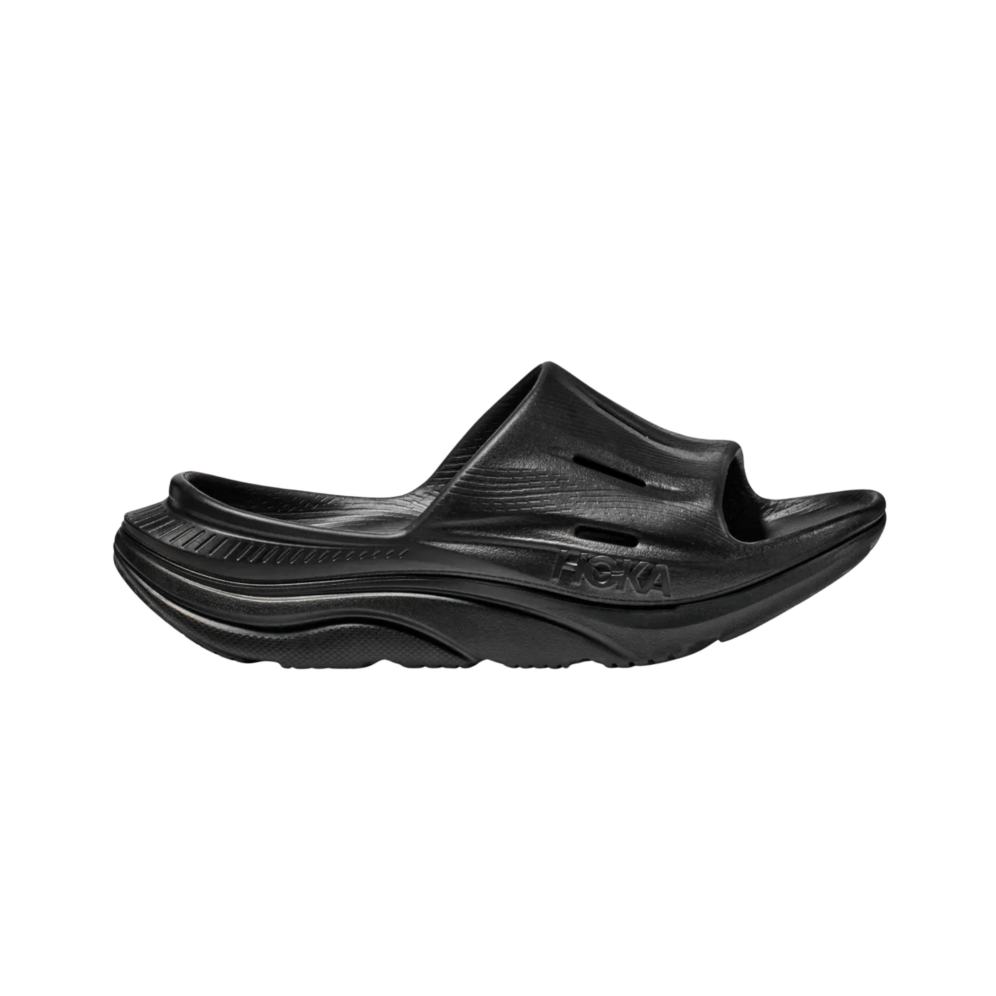 Unisex Ora Recovery Slide 3 - Comfortable Black Slides for Men & Women | Perfect for Post-Workout, Beach, Pool & Home Relaxation