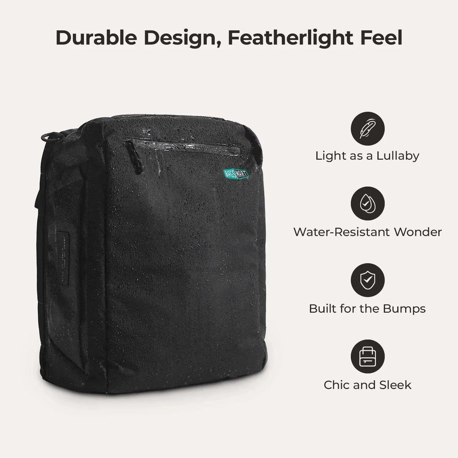 Paz 43L Duffle Backpack - Waterproof Travel Duffel Bag with Shoulder Strap for Gym, Camping & Weekend Getaways