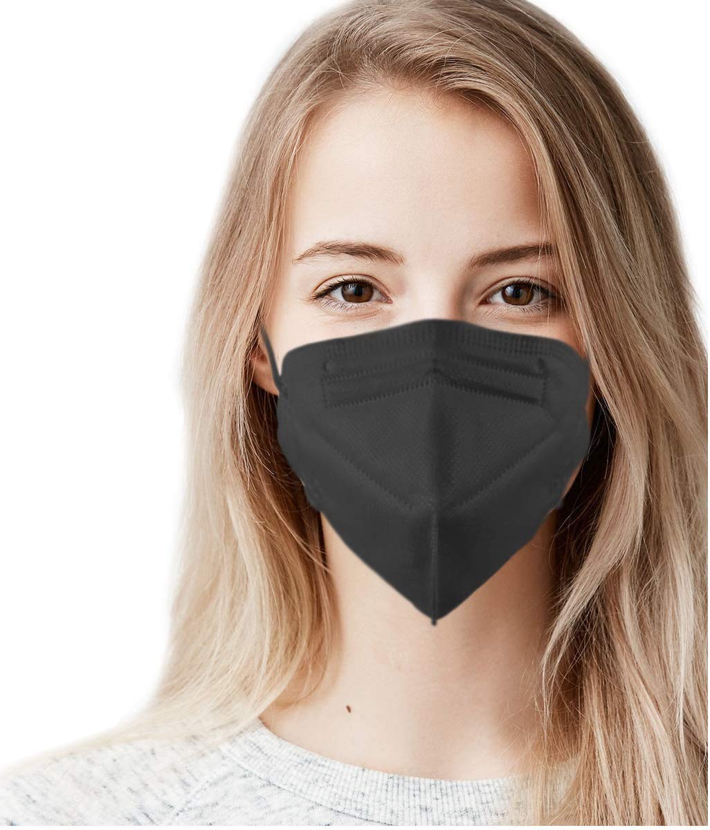 GreatDio (Pack of 10) NIOSH Approved N95 Respirator Masks - Individually Wrapped, 5-Layer Protection for Dust, Pollen & Particles - Ideal for Construction, Healthcare & Daily Protection