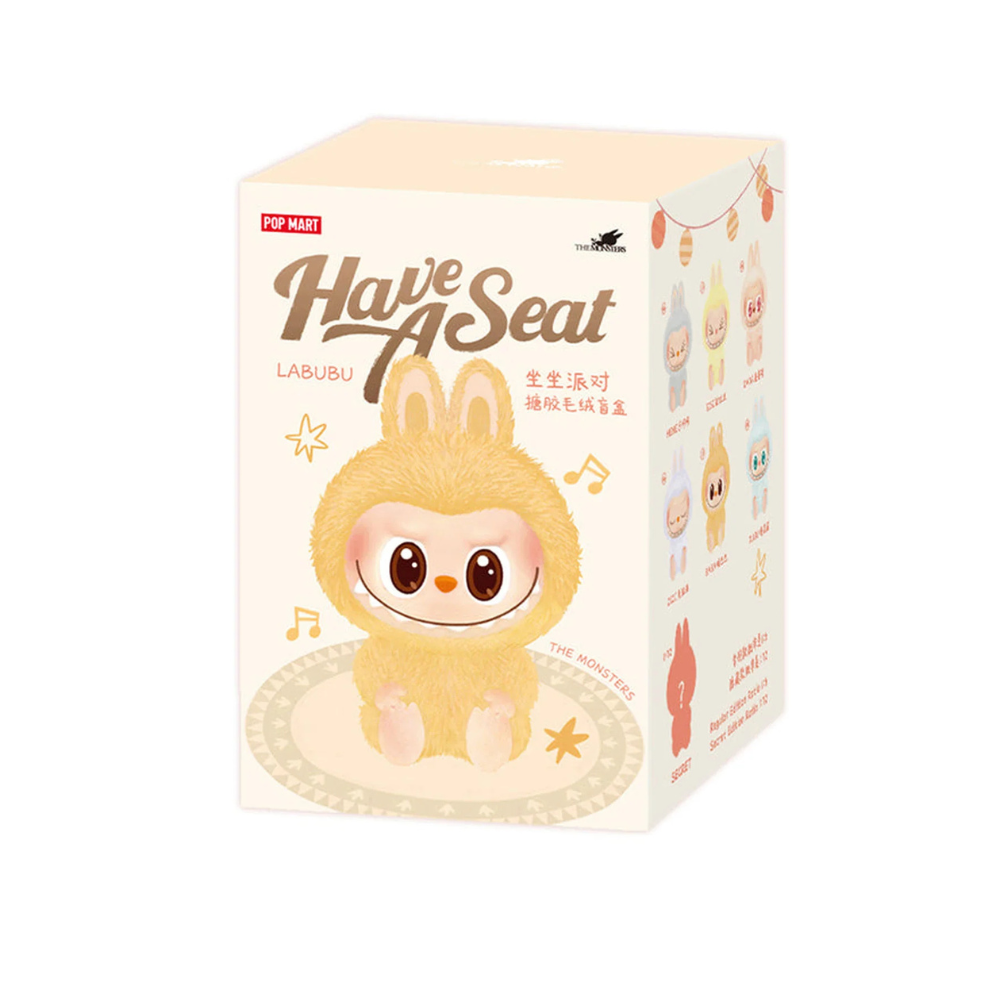 POP MART Labubu The Monsters Have a Seat Vinyl Figure Blind Box (Single) - Cute Collectible Toy for Home Decor, Office Display & Gift Giving