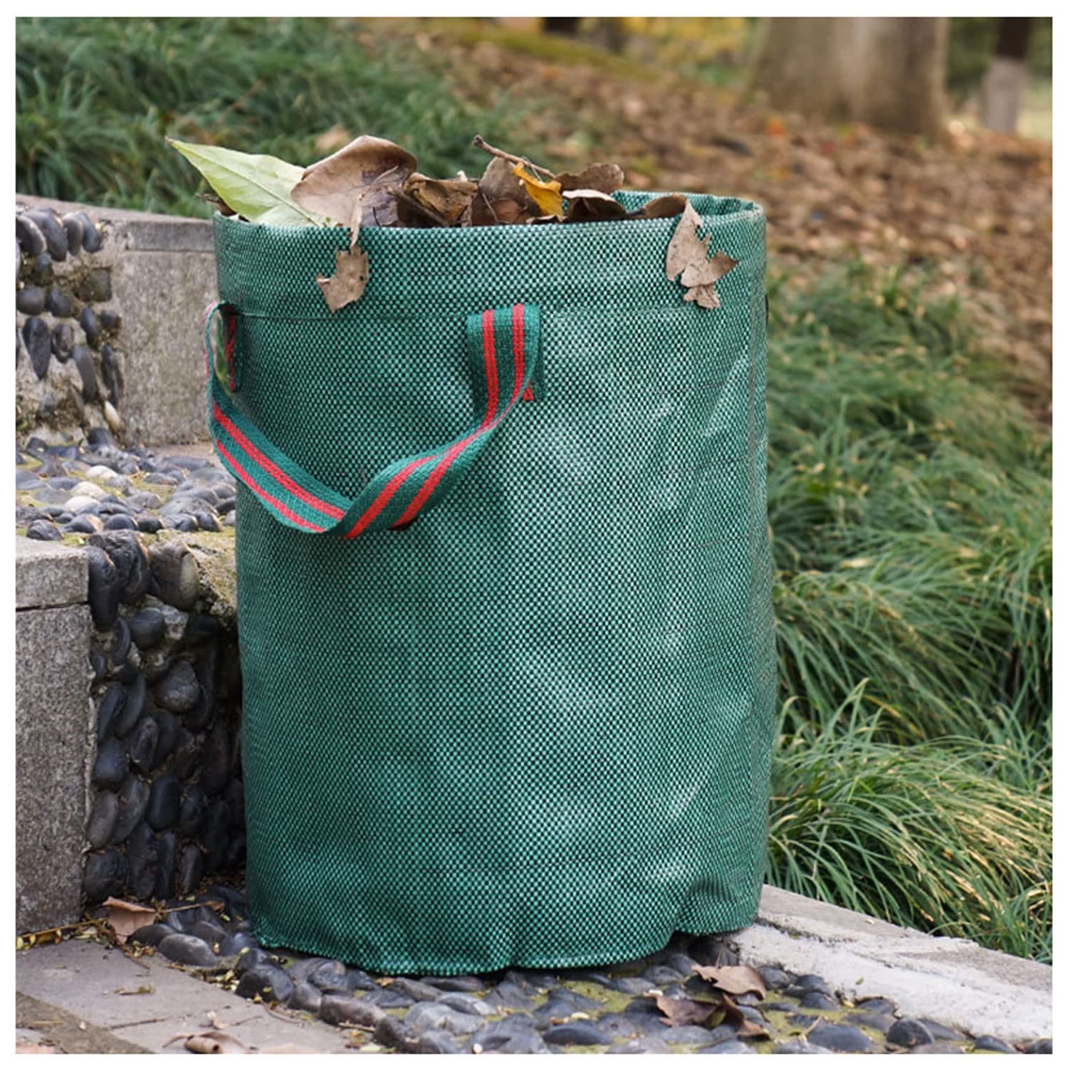 **Foldable Reusable Leaf Sack - Lightweight Trash Can for Garden Waste Collection | Outdoor Compost Storage Bag | Perfect for Yard Cleanup, Composting & Gardening**