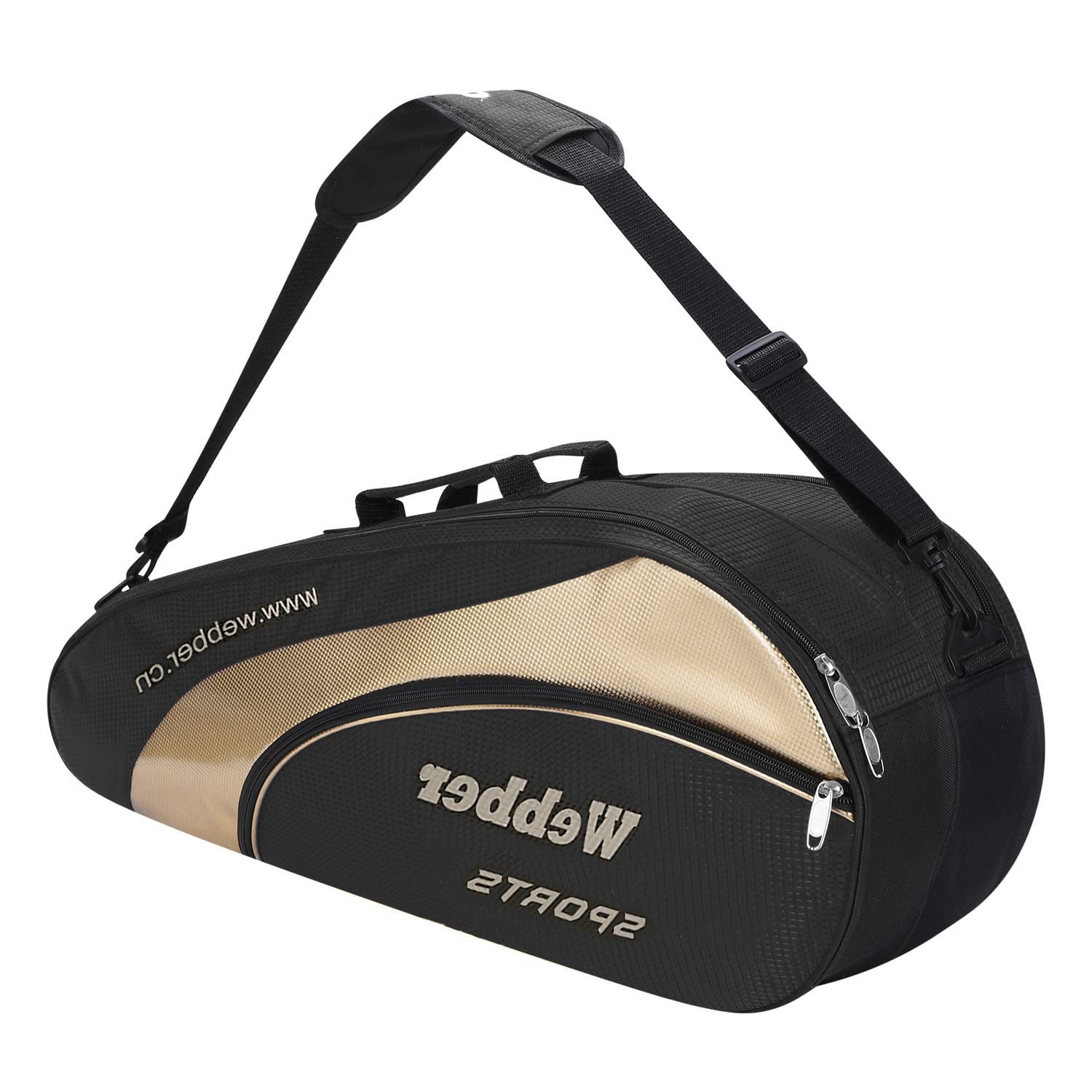 Premium Tennis Racquet Bag for 3-6 Rackets - Large Waterproof Badminton Tote with Shoe Compartment | Durable Sports Duffel for Men, Women & Youth Players | Ideal for Gym Training, Court Matches & Travel Storage