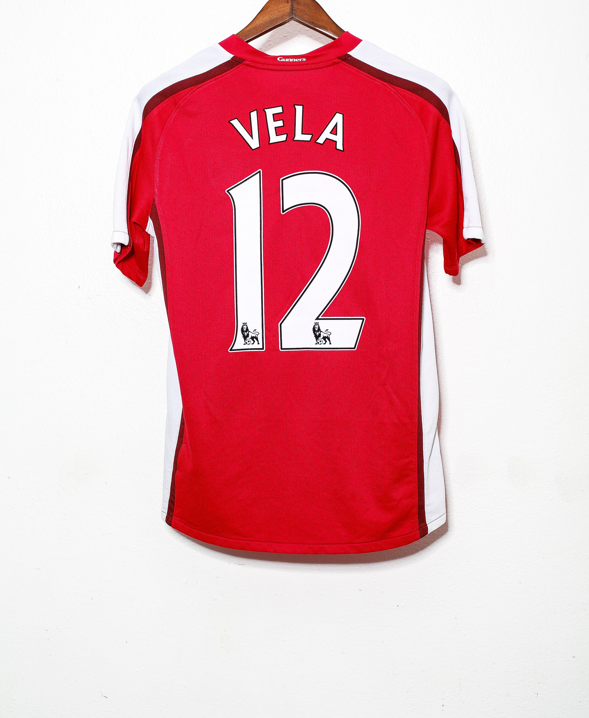 2008 Arsenal FC Home Jersey #12 Carlos Vela Soccer Shirt (Size S) - Perfect for Matchdays, Fan Events, and Collectors