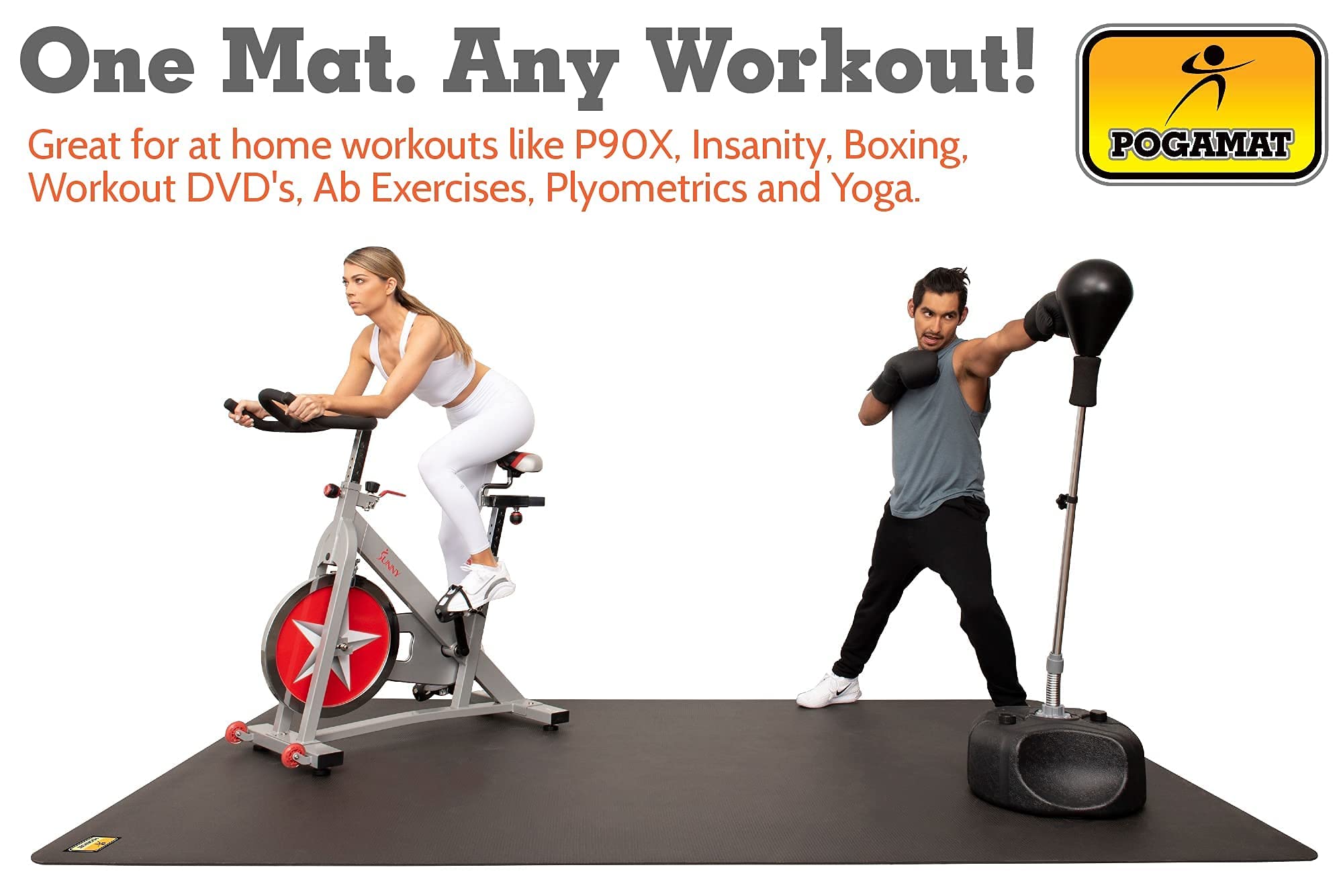 Premium Large Exercise Mat - 8ft x 6ft x 1/4