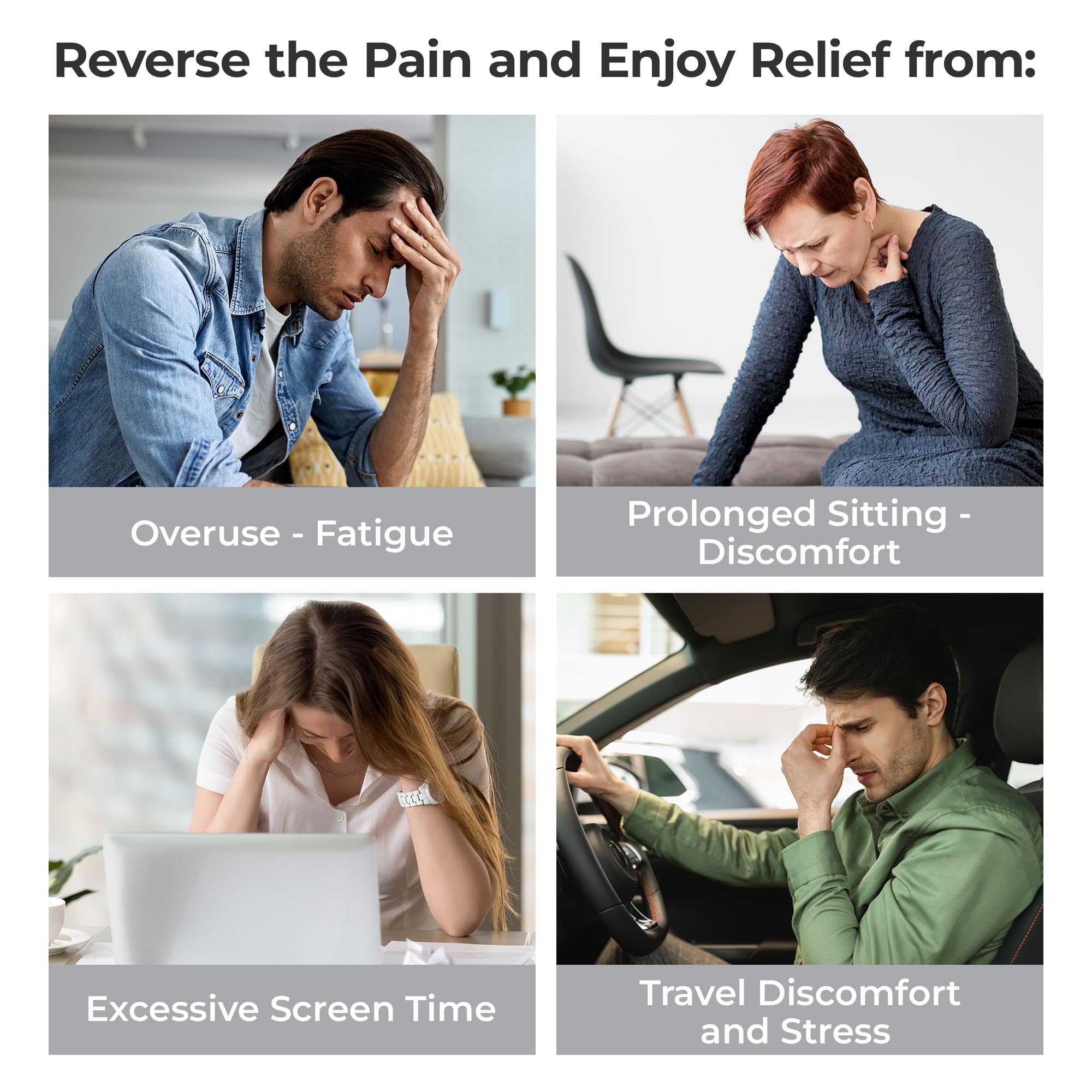 LifePro Red Light Therapy Device for Neck, Back & Chest Pain Relief - Portable & Rechargeable Near Infrared Light Therapy with 660nm Red & 850nm NIR LEDs - Perfect for Home Use, Muscle Recovery & Skin Care
