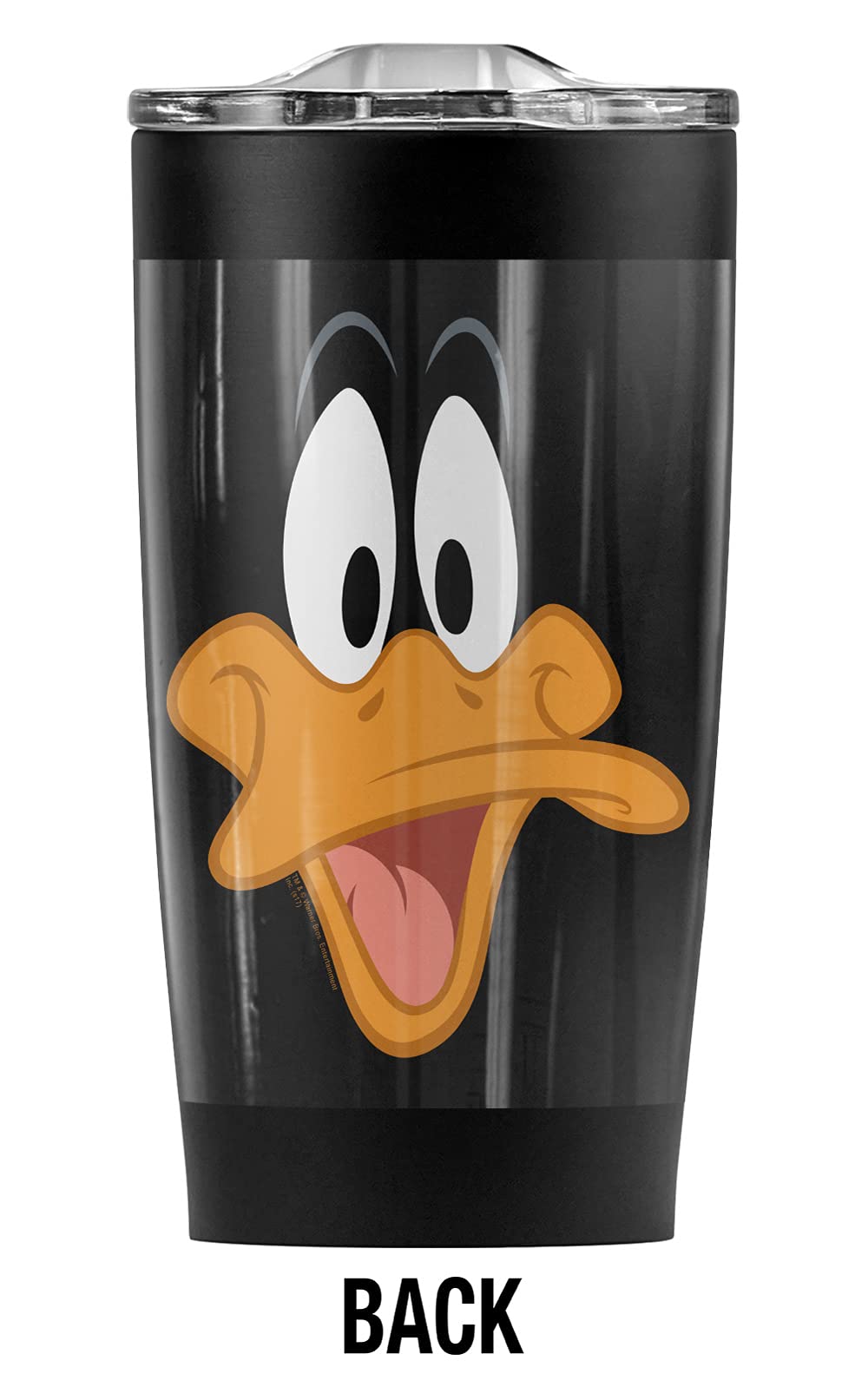 Looney Tunes Daffy Duck 20oz Stainless Steel Tumbler - Vacuum Insulated Travel Mug with Leakproof Lid - Keeps Drinks Hot/Cold for Hours - Perfect for Coffee, Tea, Water on the Go, Office, Gym, Camping & Road Trips