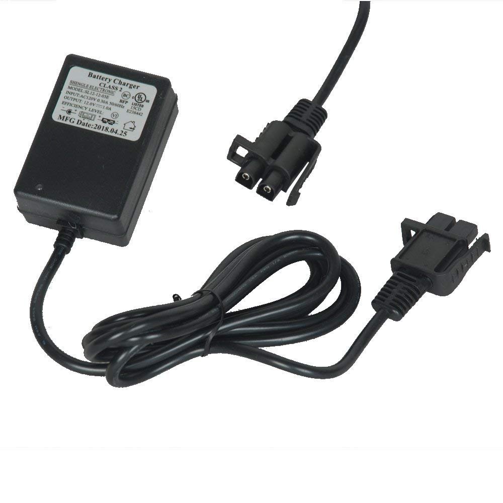 12V Kids Ride On Car Battery Charger - Replacement Power Adapter for Motion Trendz, Mega Trendz, Yamaha Raptor ATV & Disney FJ Cruiser Electric Toy Vehicles - Perfect for Outdoor Playtime & Indoor Charging
