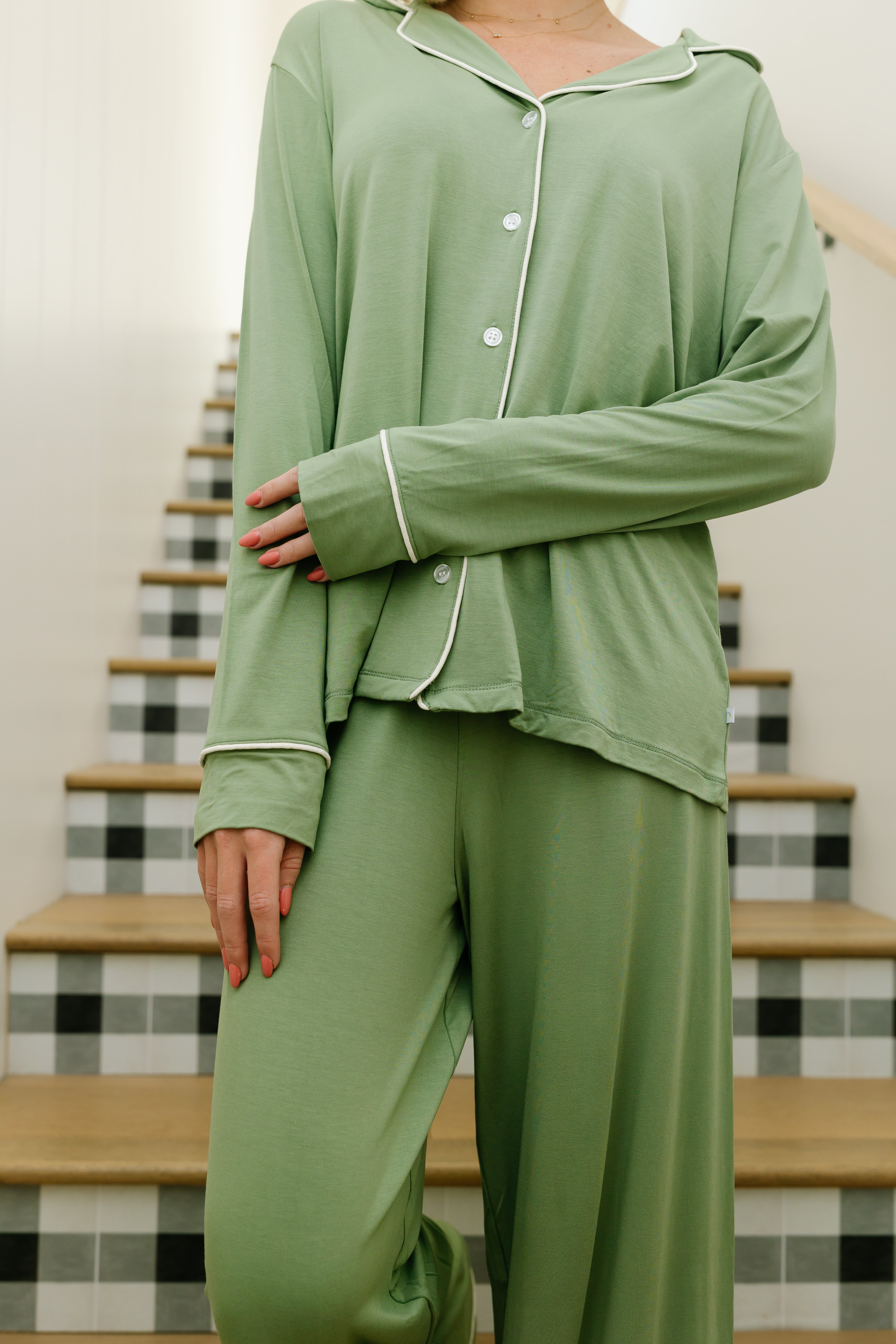 Cozy Tree Farm Pajama Set for Women - Soft Sleepwear & Lounge Wear for Relaxing at Home