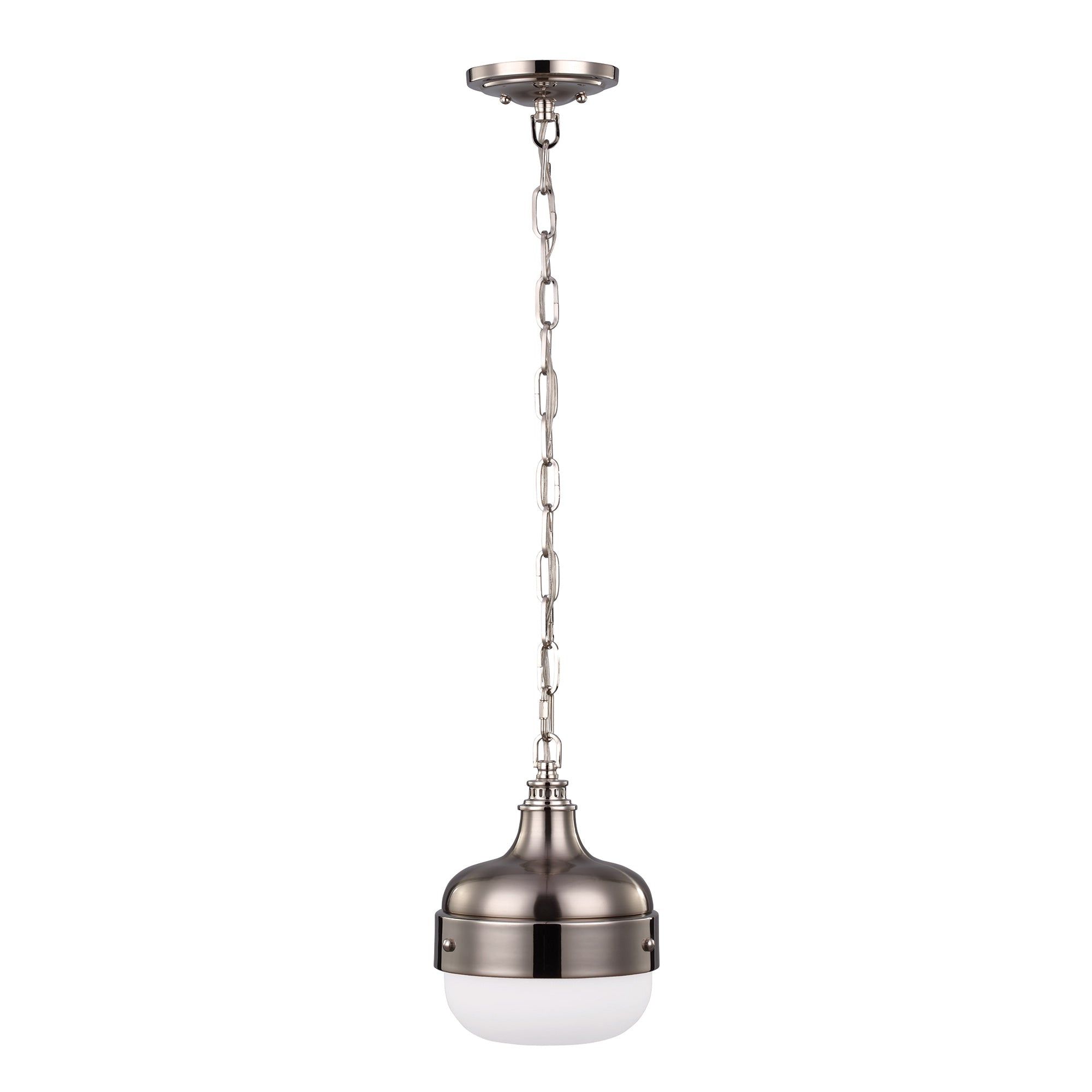 Cadence 1/2Lt Pendant Ceiling Light Fixture - Dark Antique Brass, Matte Black, Polished Nickel & Brushed Steel Finish - Perfect for Dining Room, Kitchen Island or Entryway Lighting