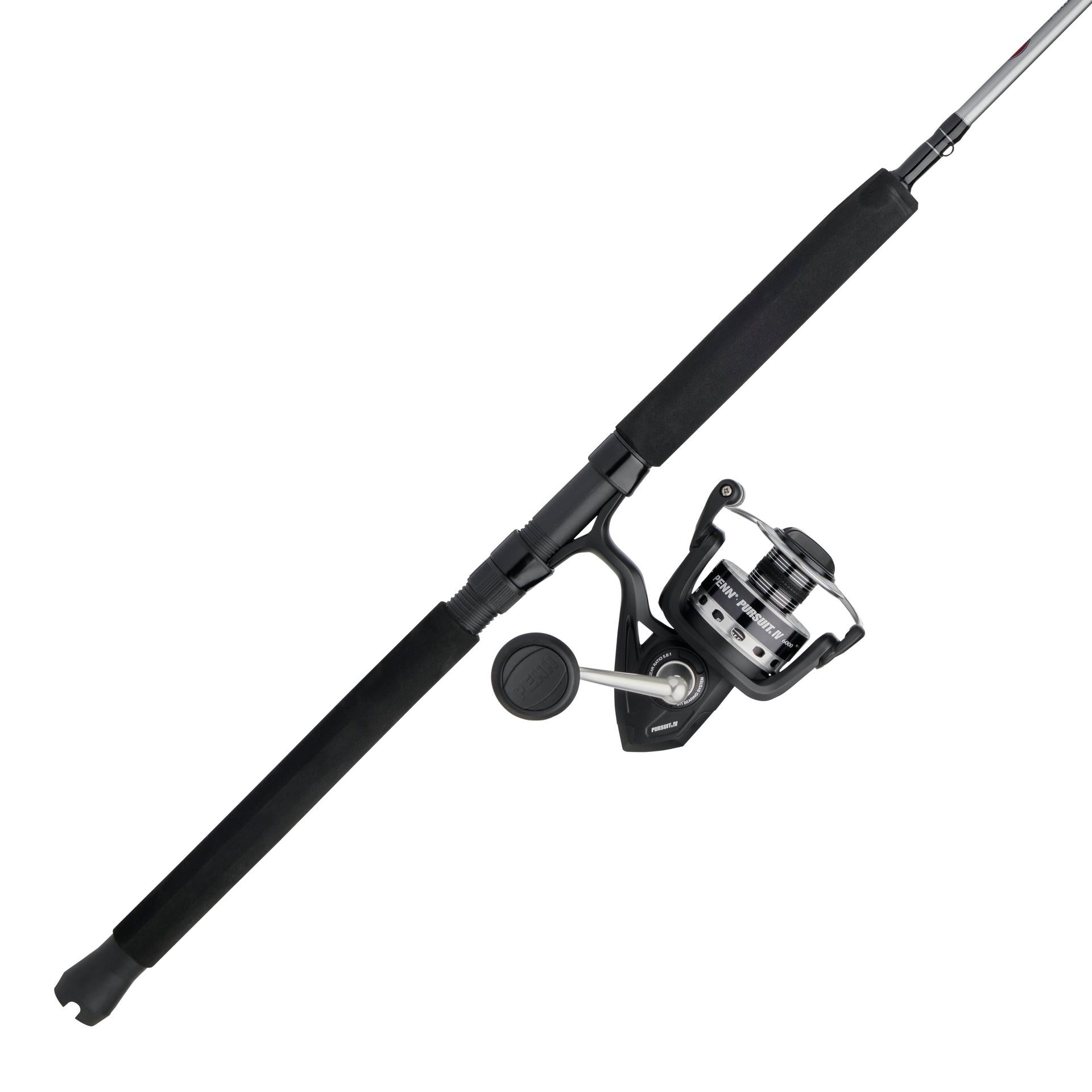 Pursuit® IV Spinning Rod and Reel Combo - Lightweight Fishing Rod with Smooth Reel for Freshwater & Saltwater Fishing - Perfect for Bass, Trout, and Inshore Fishing Adventures