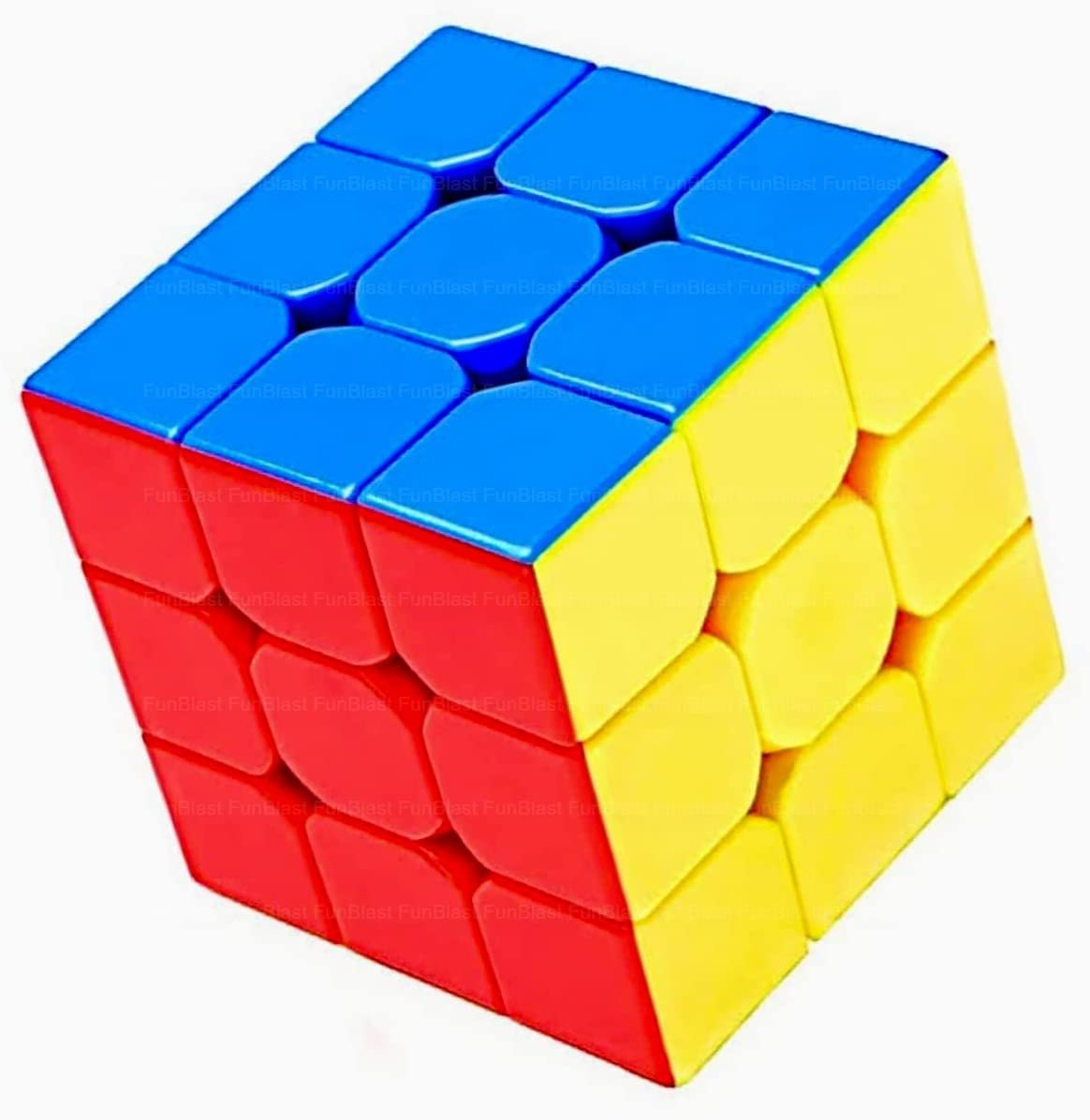 FunBlast 3x3 Speed Cube - Smooth Stickerless Magic Cube for Kids & Adults | High-Speed Puzzle Game for Competitions & Brain Training | Perfect STEM Toy Gift for Birthday & Christmas